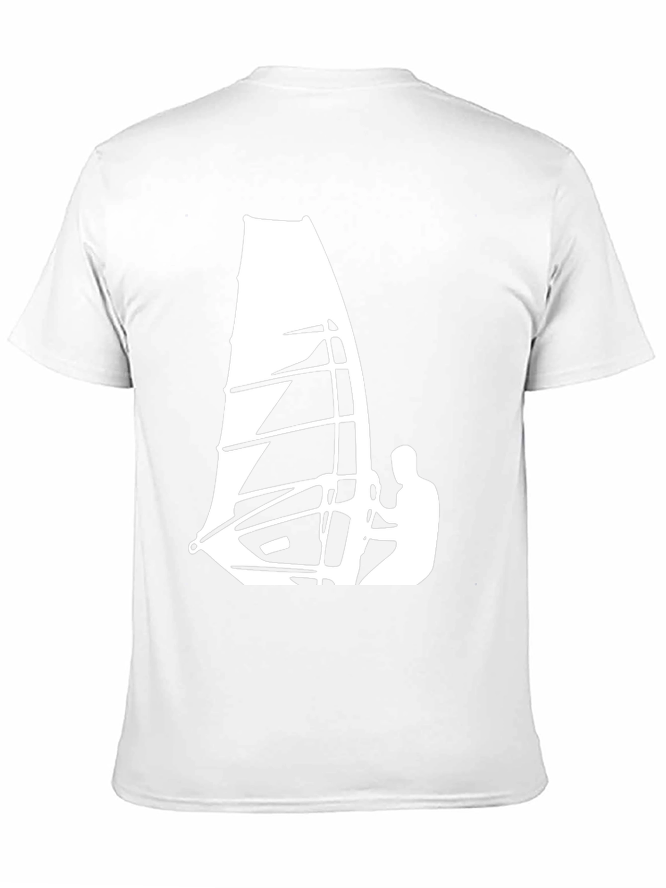 Windsurfing Graphic Tee - Cool Black T-Shirt