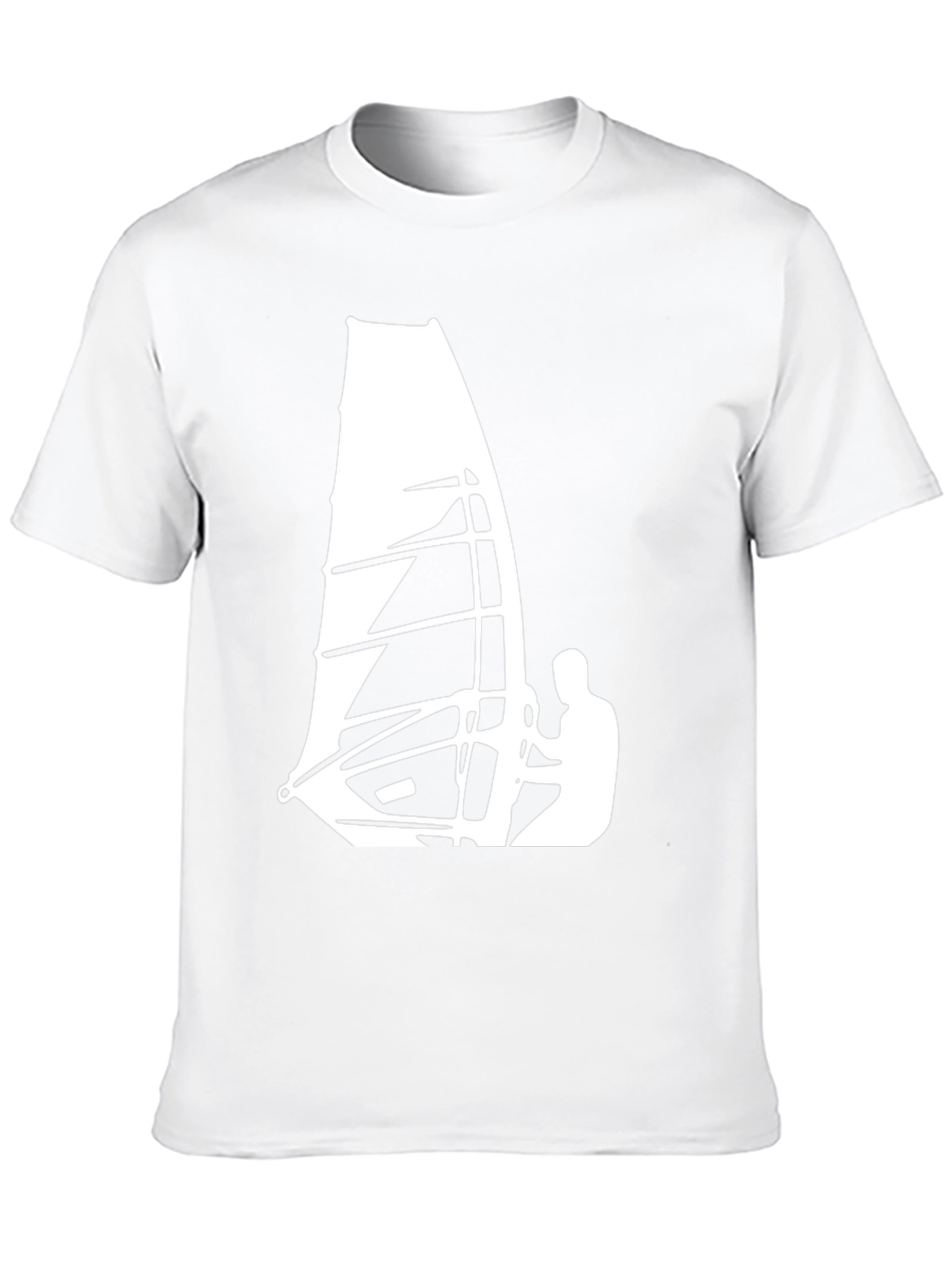 Windsurfing Graphic Tee - Cool Black T-Shirt