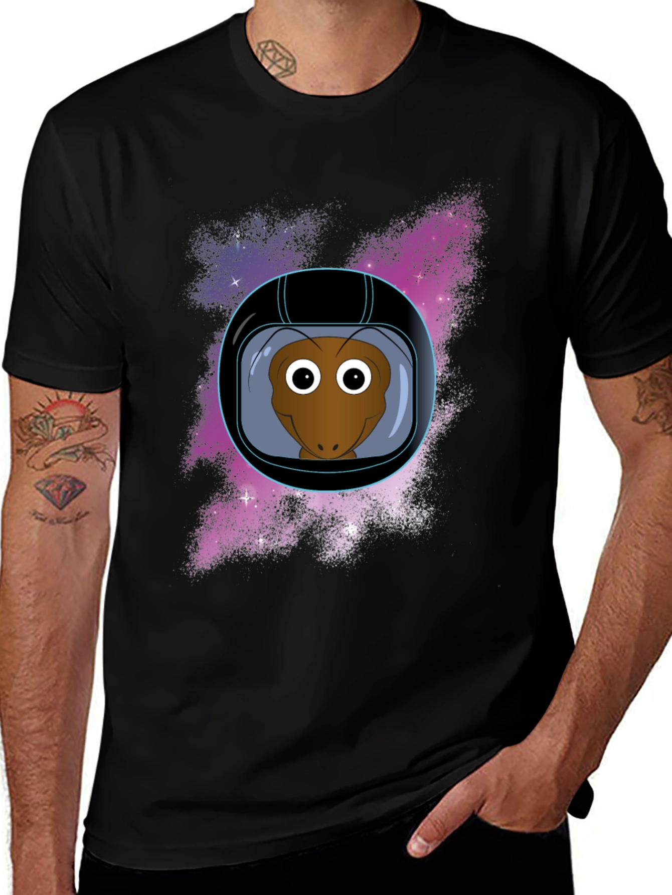 Astronaut Alien Graphic T-Shirt