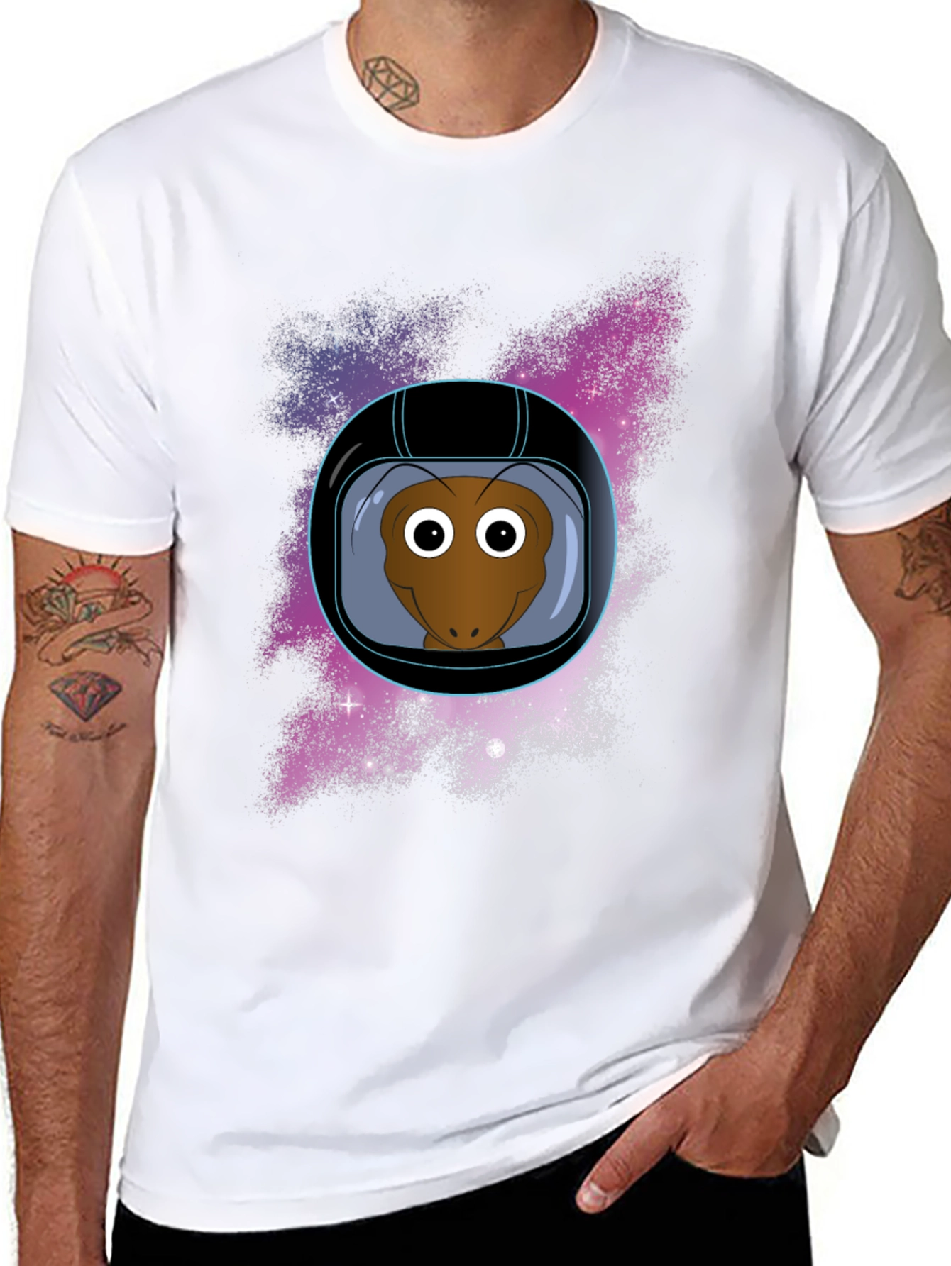 Astronaut Alien Graphic T-Shirt