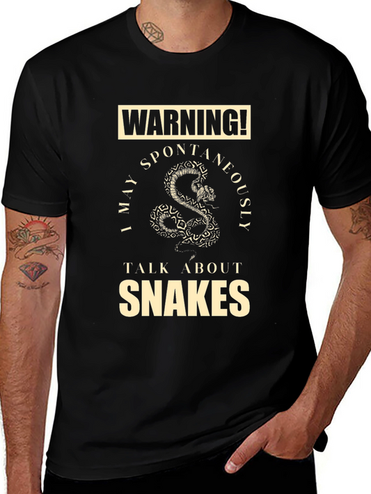 Warning Snakes T-Shirt - Funny Snake Lover Tee