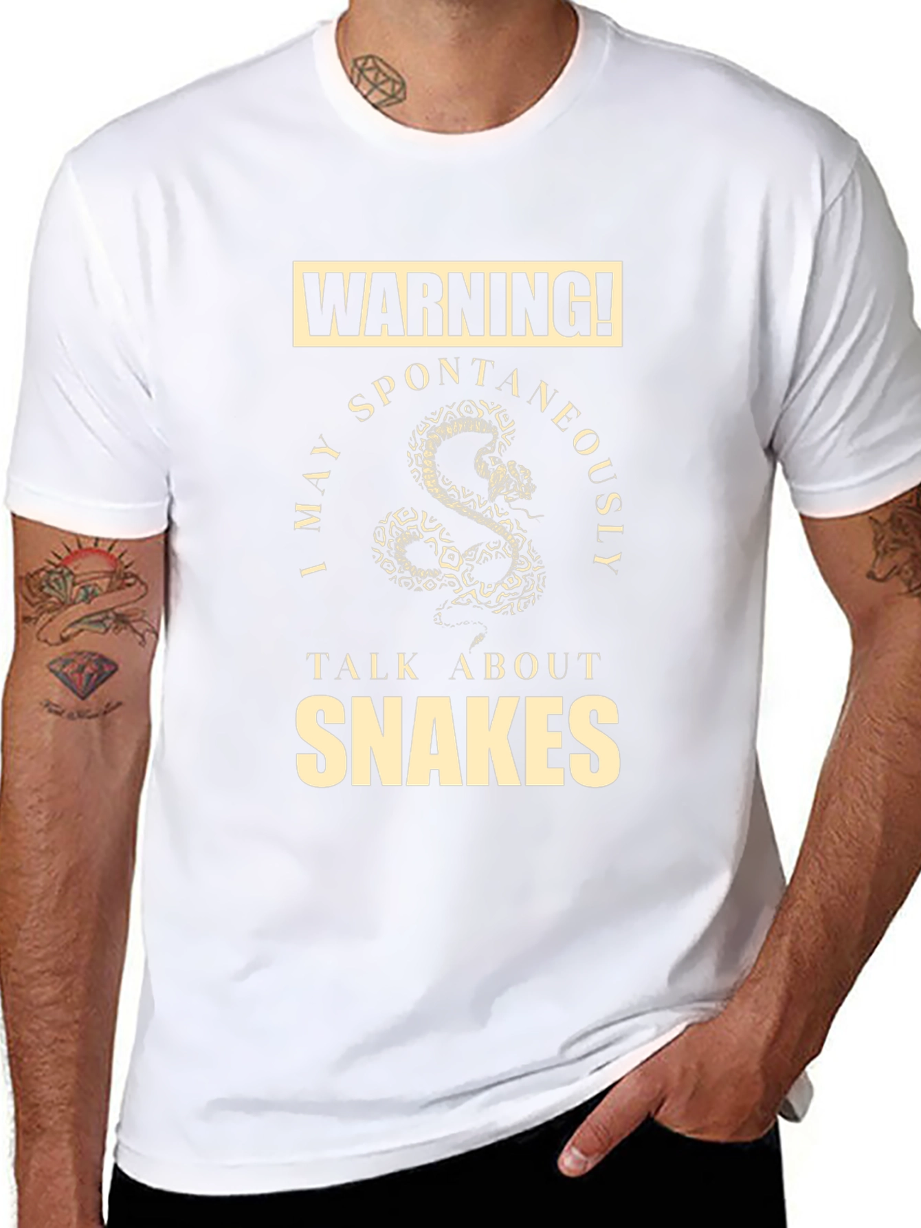 Warning Snakes T-Shirt - Funny Snake Lover Tee