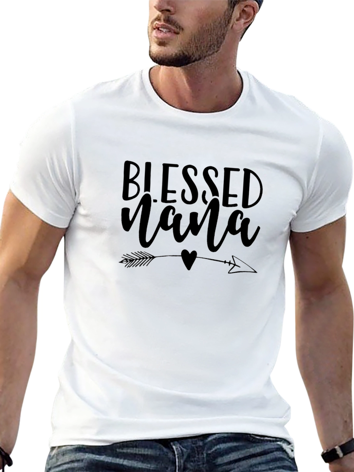 Blessed Nana Graphic Tee - Black