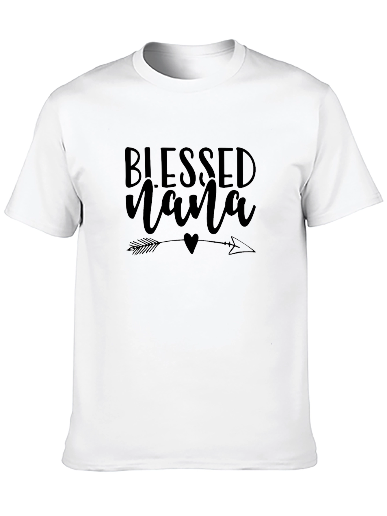 Blessed Nana Graphic Tee - Black