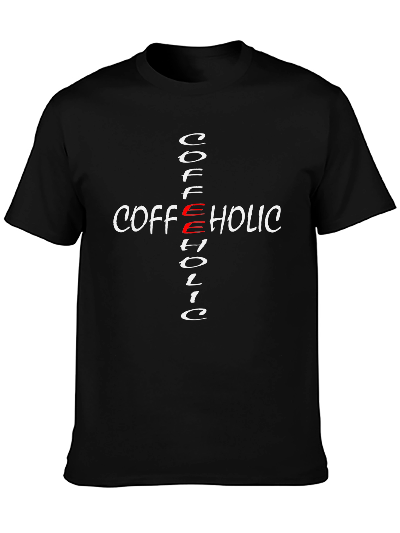 Coffeeholic Cross Graphic T-Shirt - Casual Style