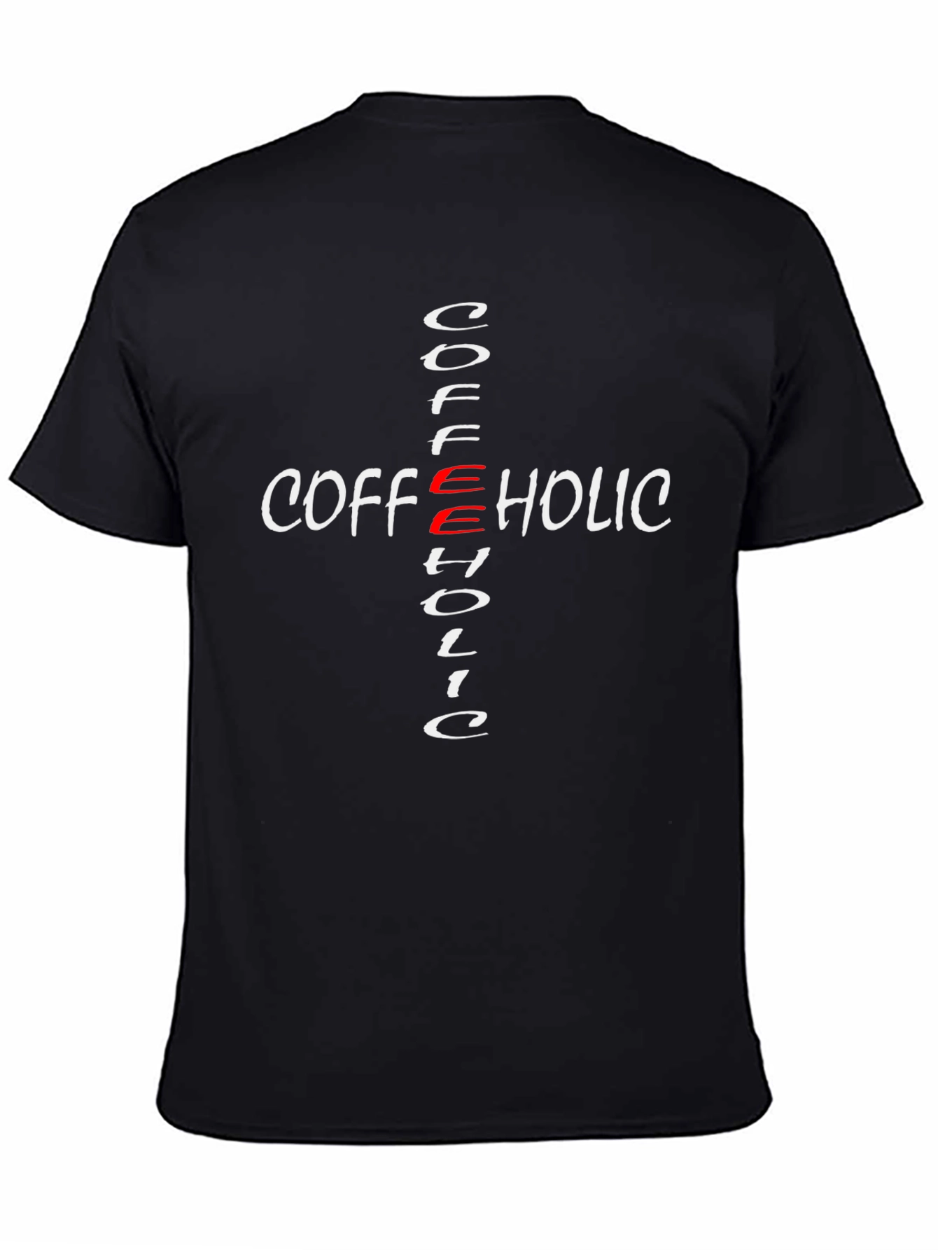 Coffeeholic Cross Graphic T-Shirt - Casual Style