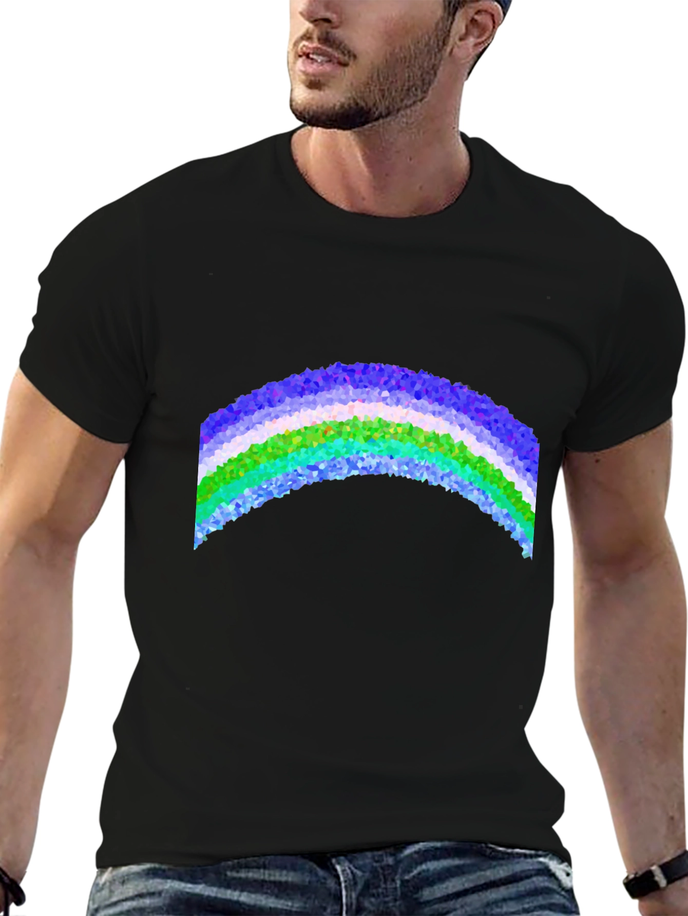 Prismatic Rainbow Graphic Tee - Cool & Trendy