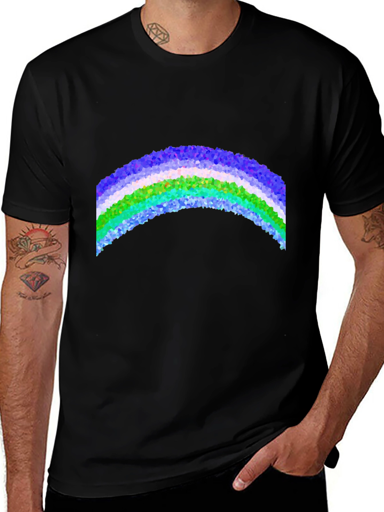 Prismatic Rainbow Graphic Tee - Cool & Trendy