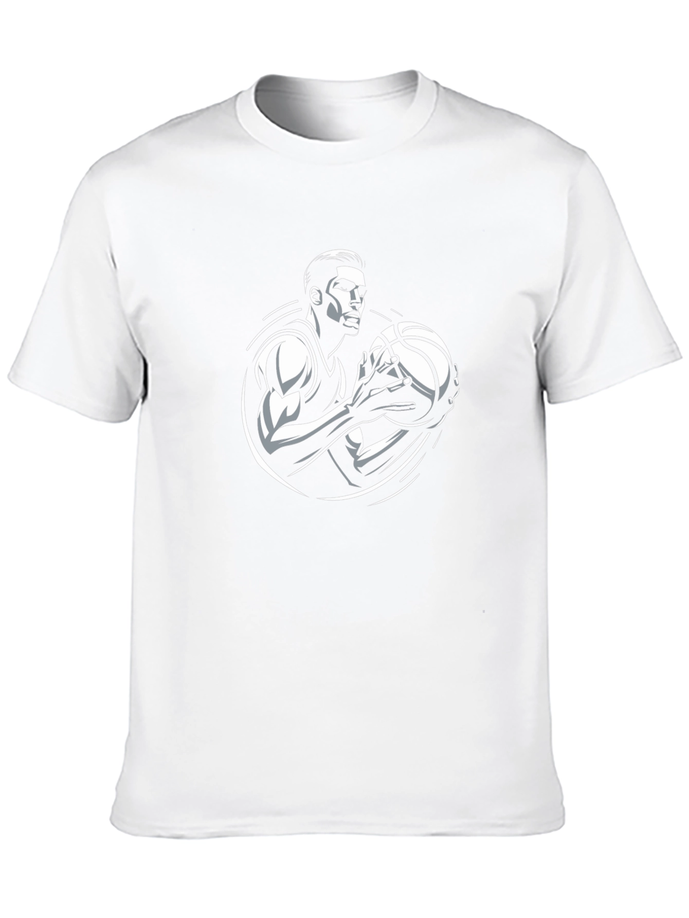 Basketball Player Graphic Tee - Black
