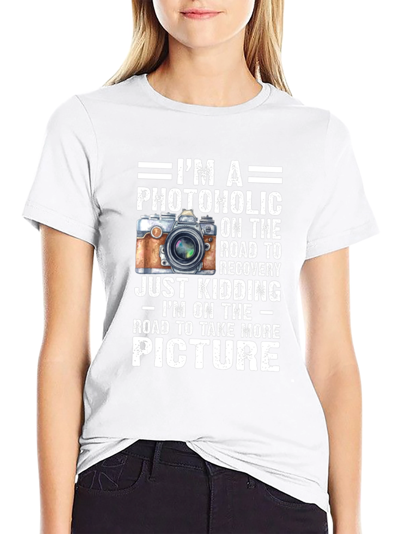 Photoholic Camera Lover Graphic T-Shirt