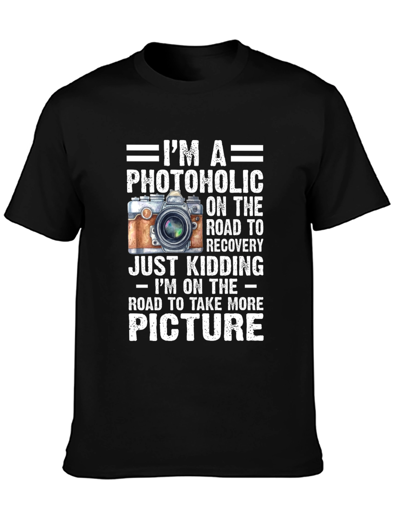 Photoholic Camera Lover Graphic T-Shirt
