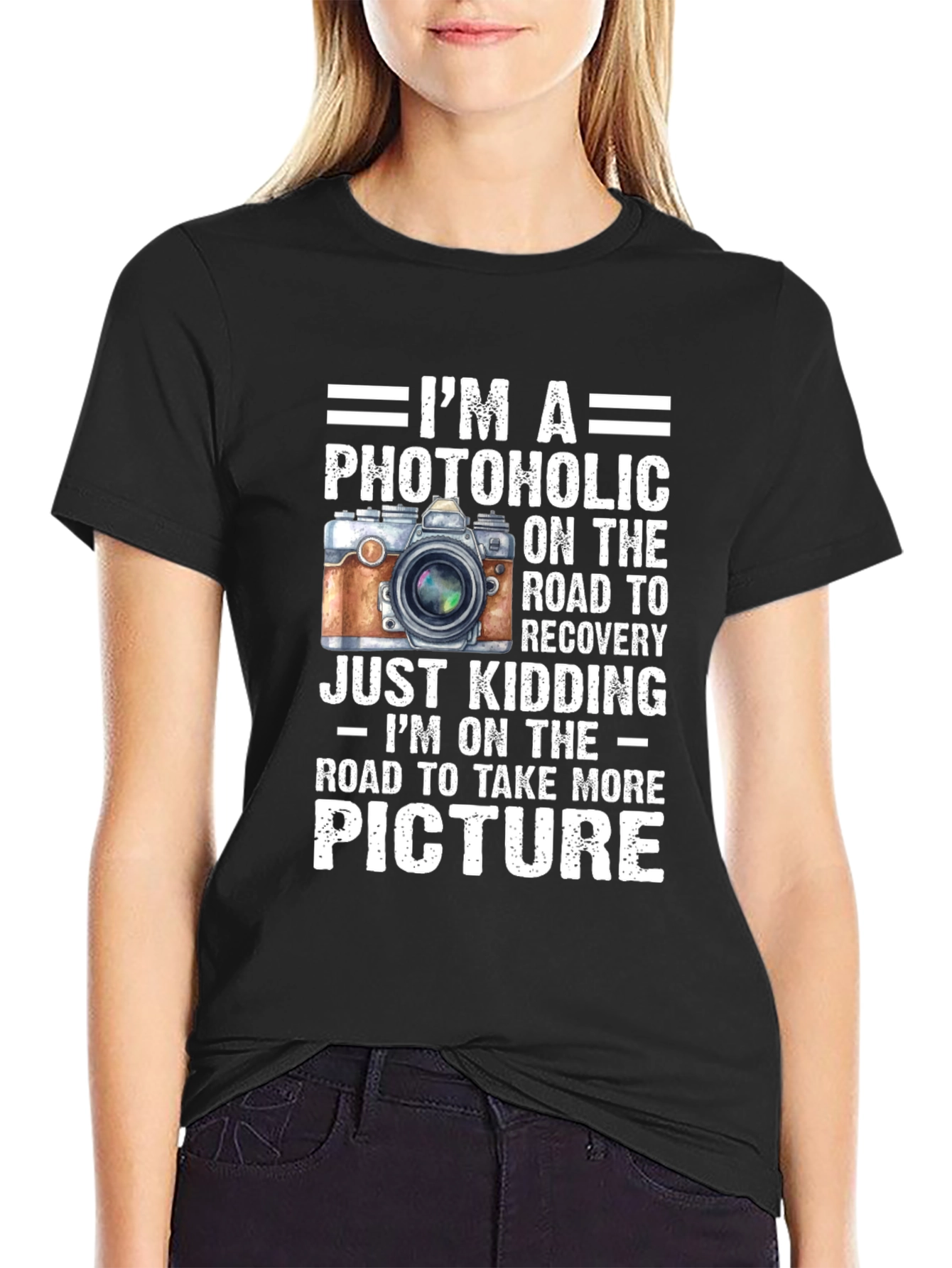 Photoholic Camera Lover Graphic T-Shirt