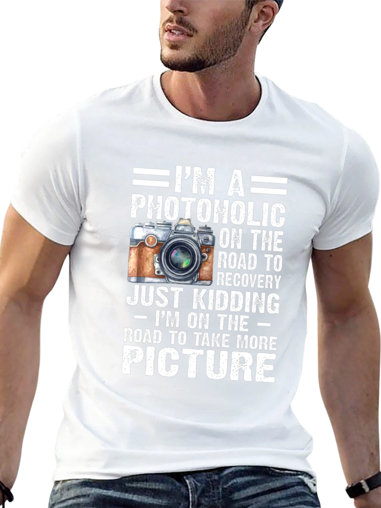 Photoholic Camera Lover Graphic T-Shirt
