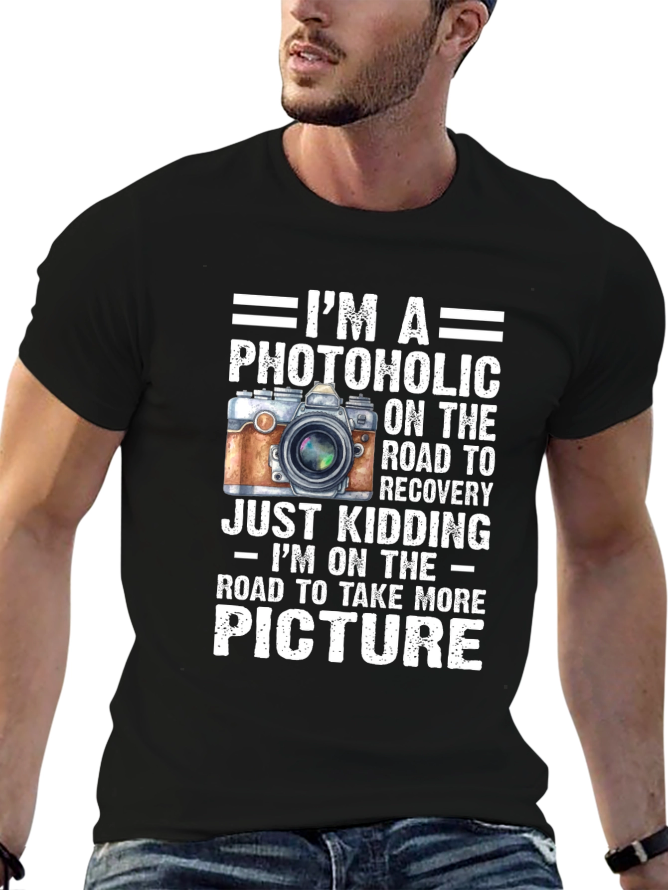 Photoholic Camera Lover Graphic T-Shirt