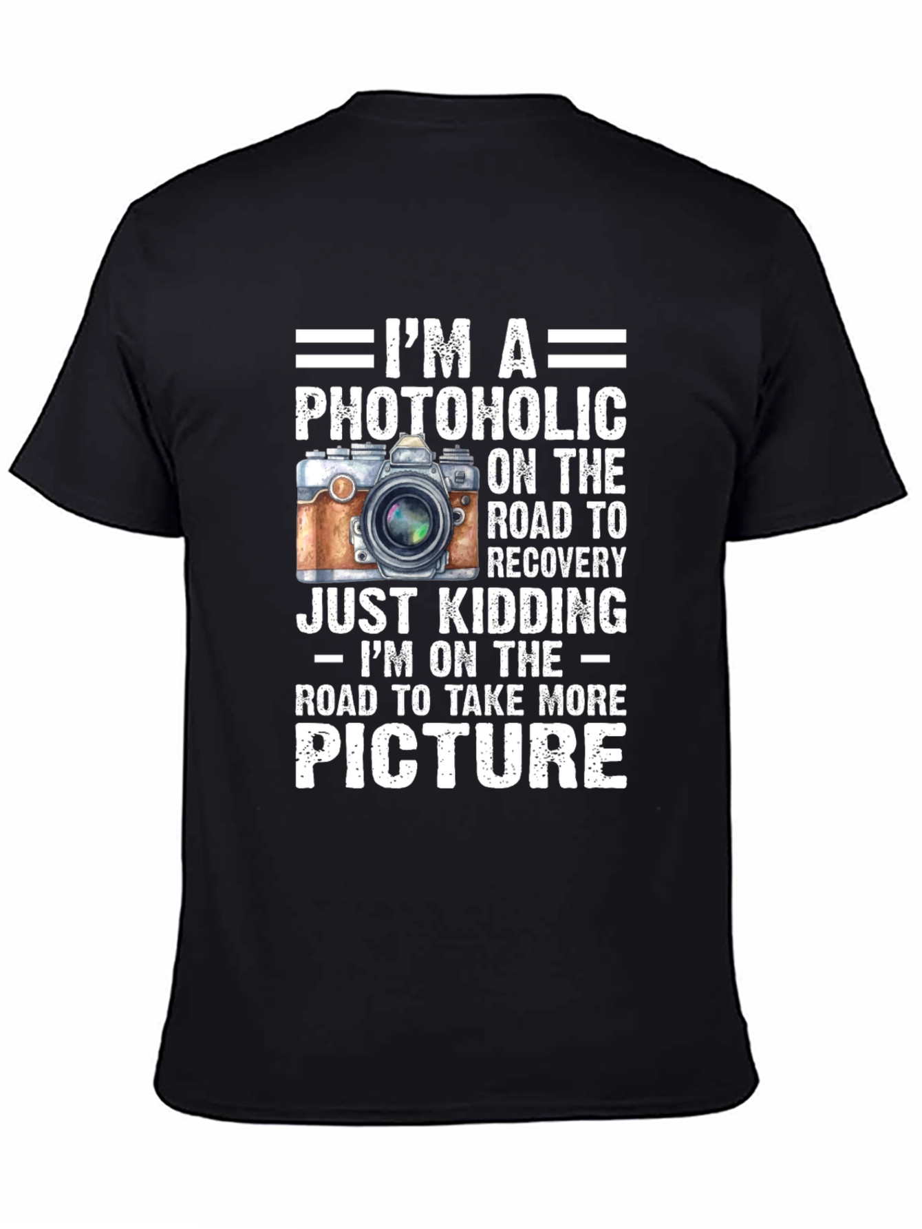 Photoholic Camera Lover Graphic T-Shirt