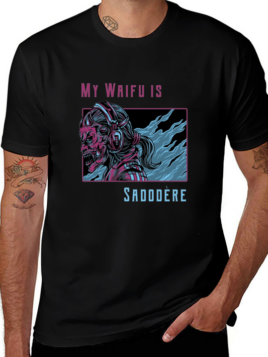 My Waifu Is Sadodere Black T-Shirt