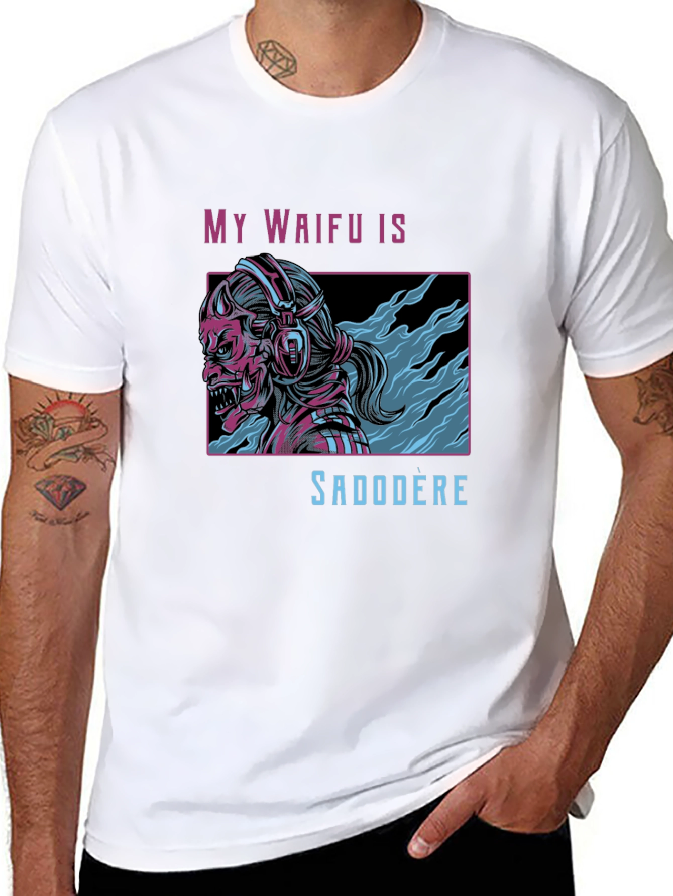 My Waifu Is Sadodere Black T-Shirt