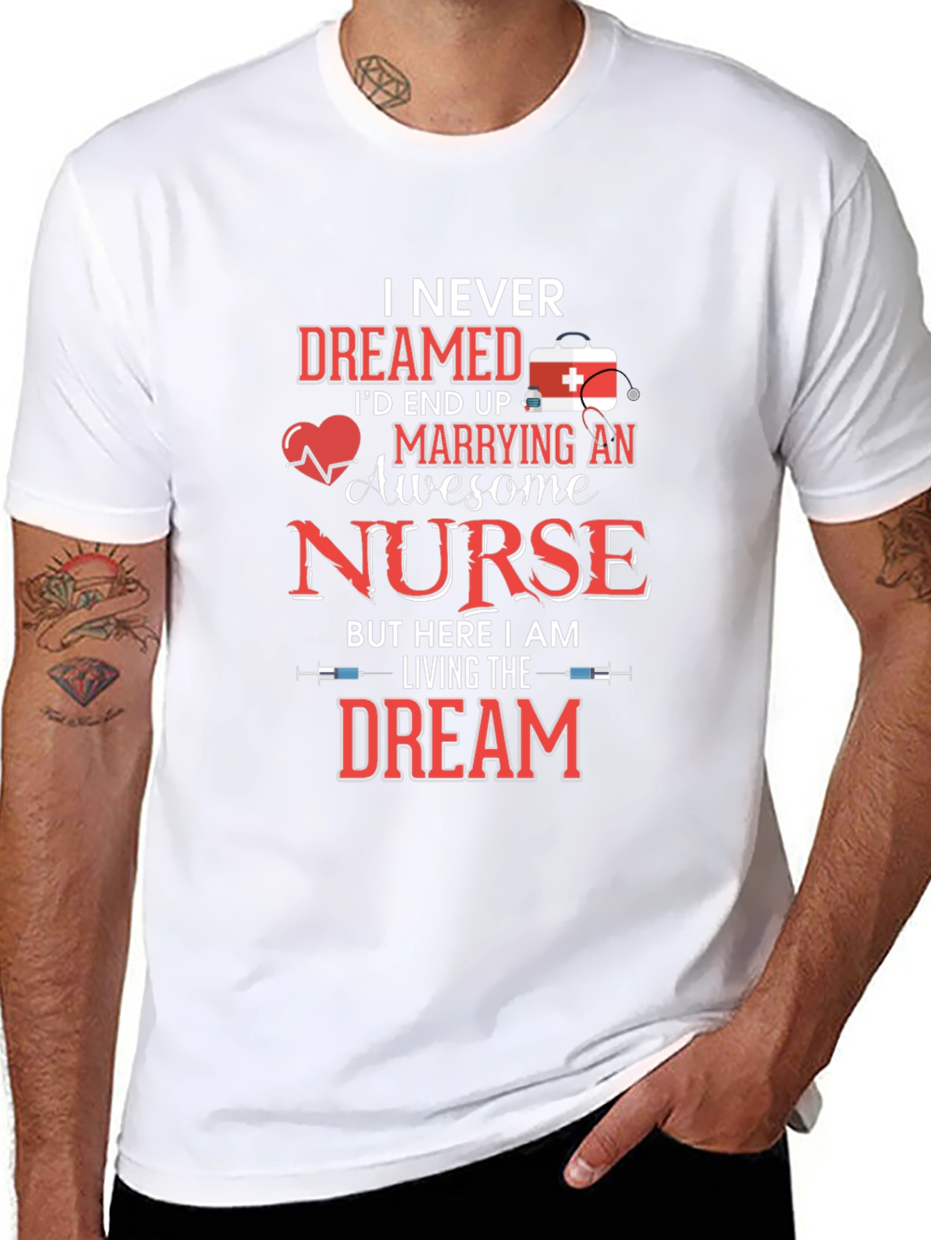 Awesome Nurse T-Shirt - Husband Gift