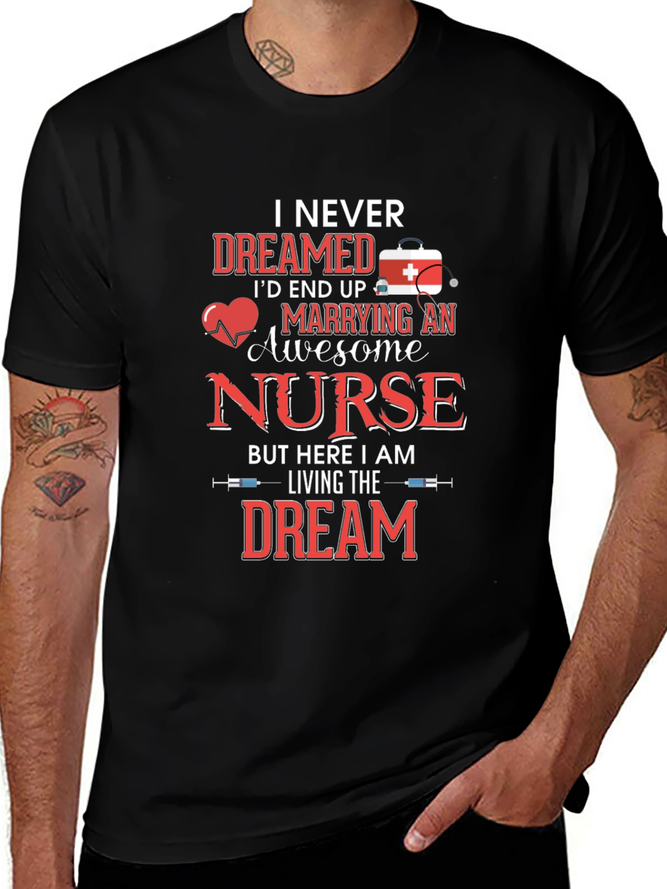Awesome Nurse T-Shirt - Husband Gift