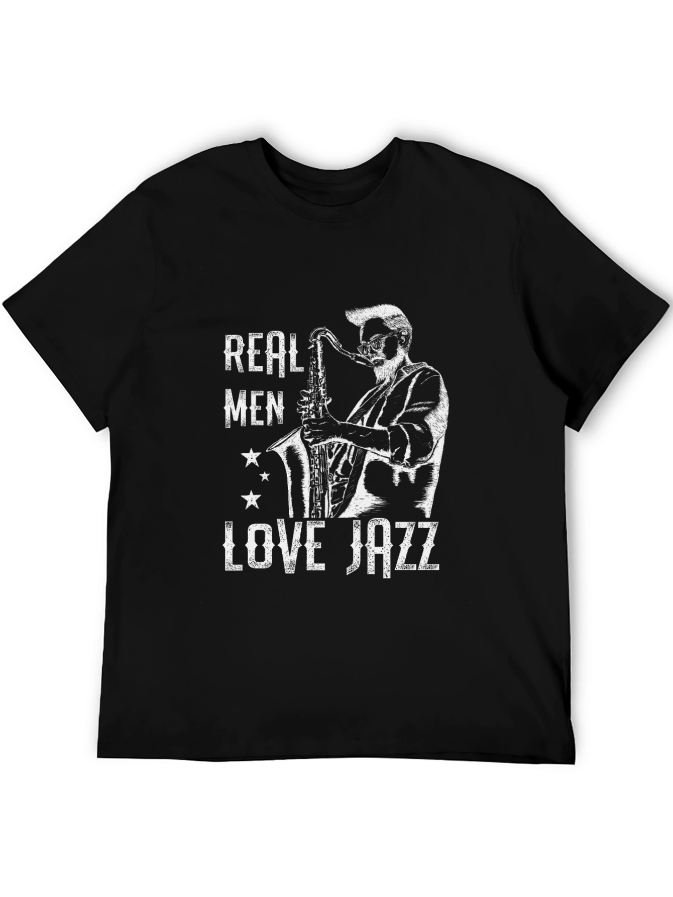 Real Men Love Jazz T-Shirt - Music Lover Tee