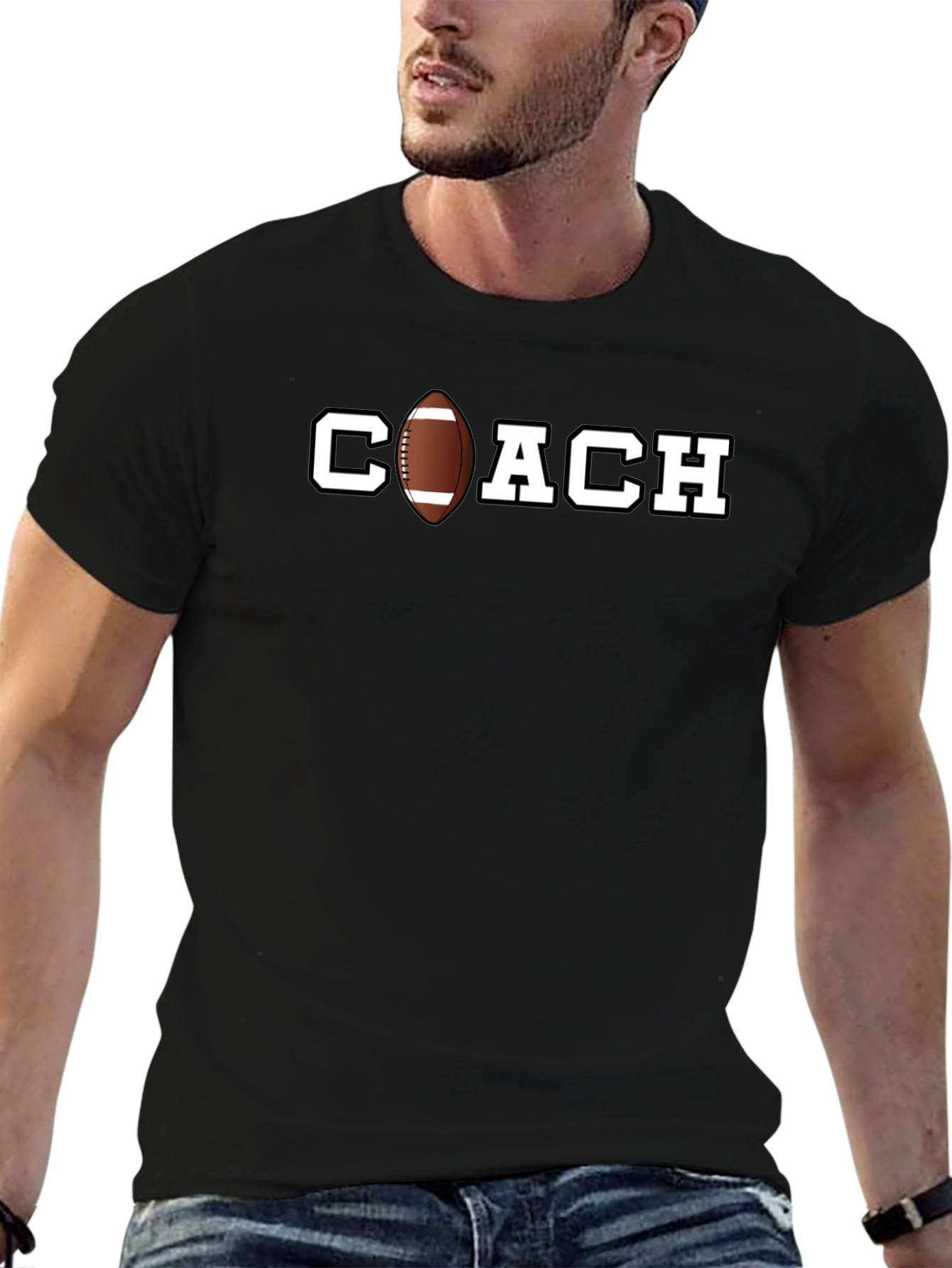 Football Coach Graphic T-Shirt