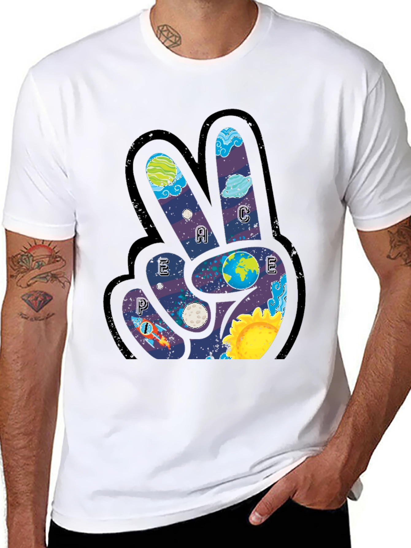 Peace Sign Graphic T-Shirt