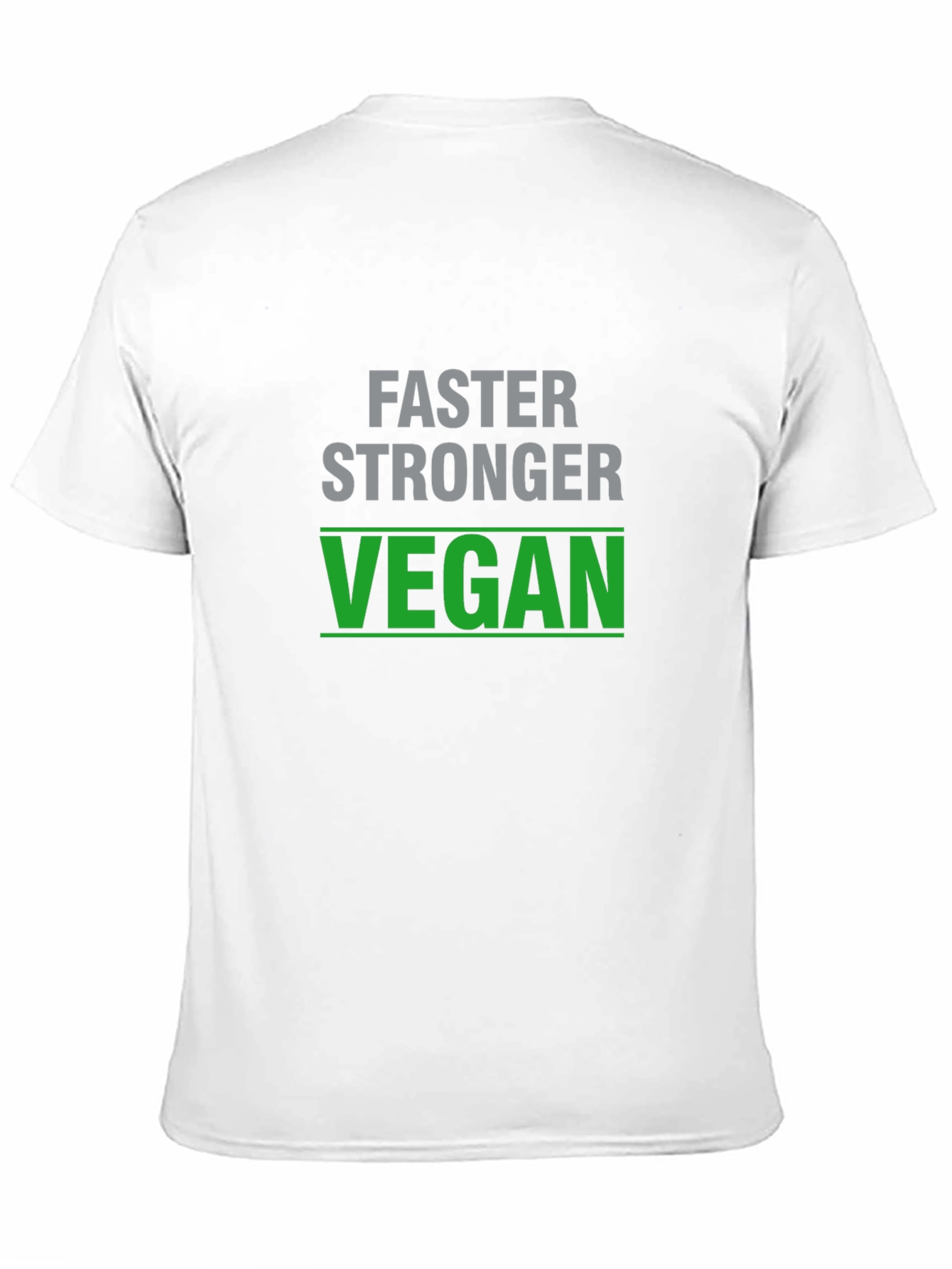 Faster Stronger Vegan T-Shirt - Black