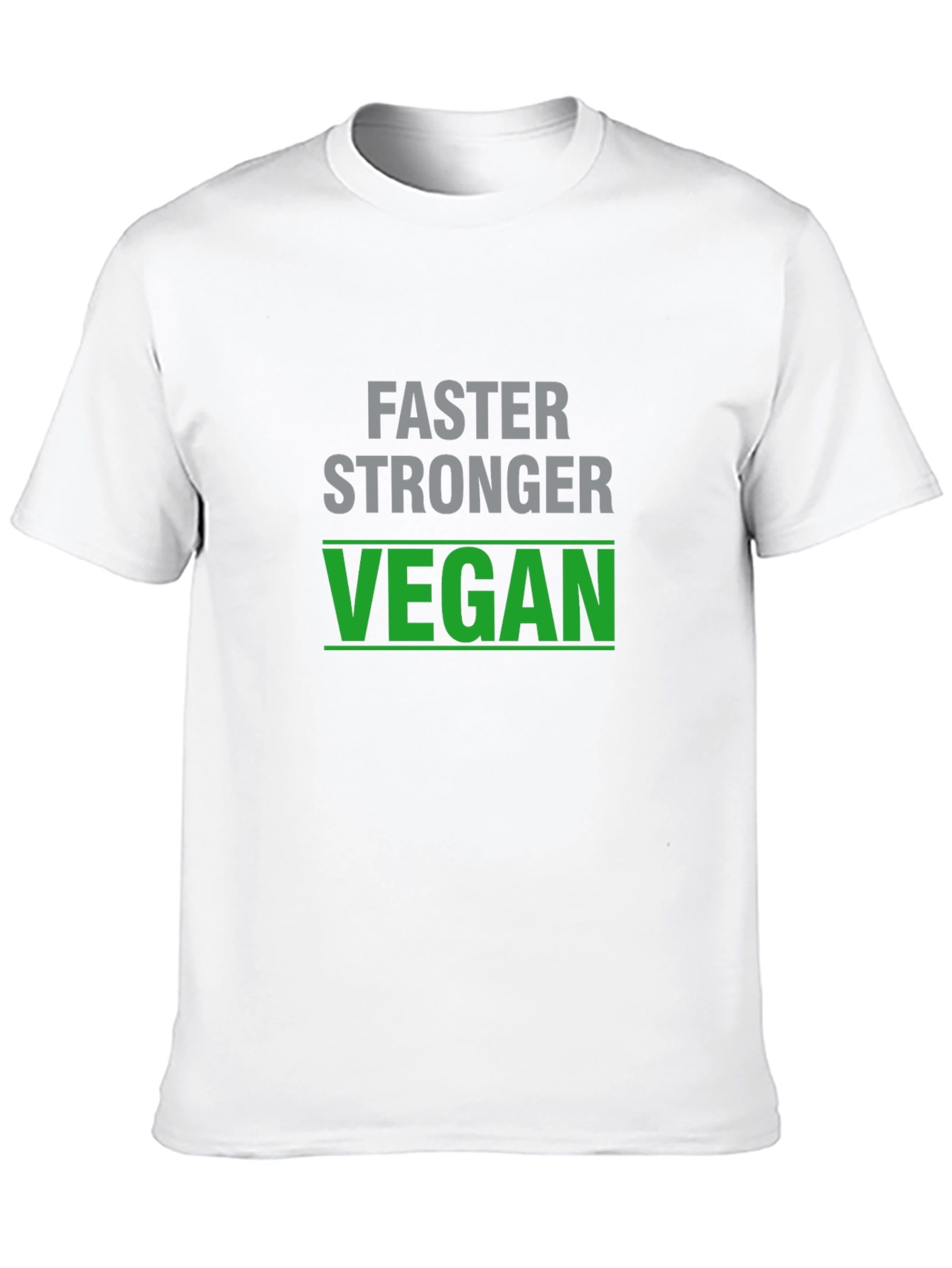 Faster Stronger Vegan T-Shirt - Black