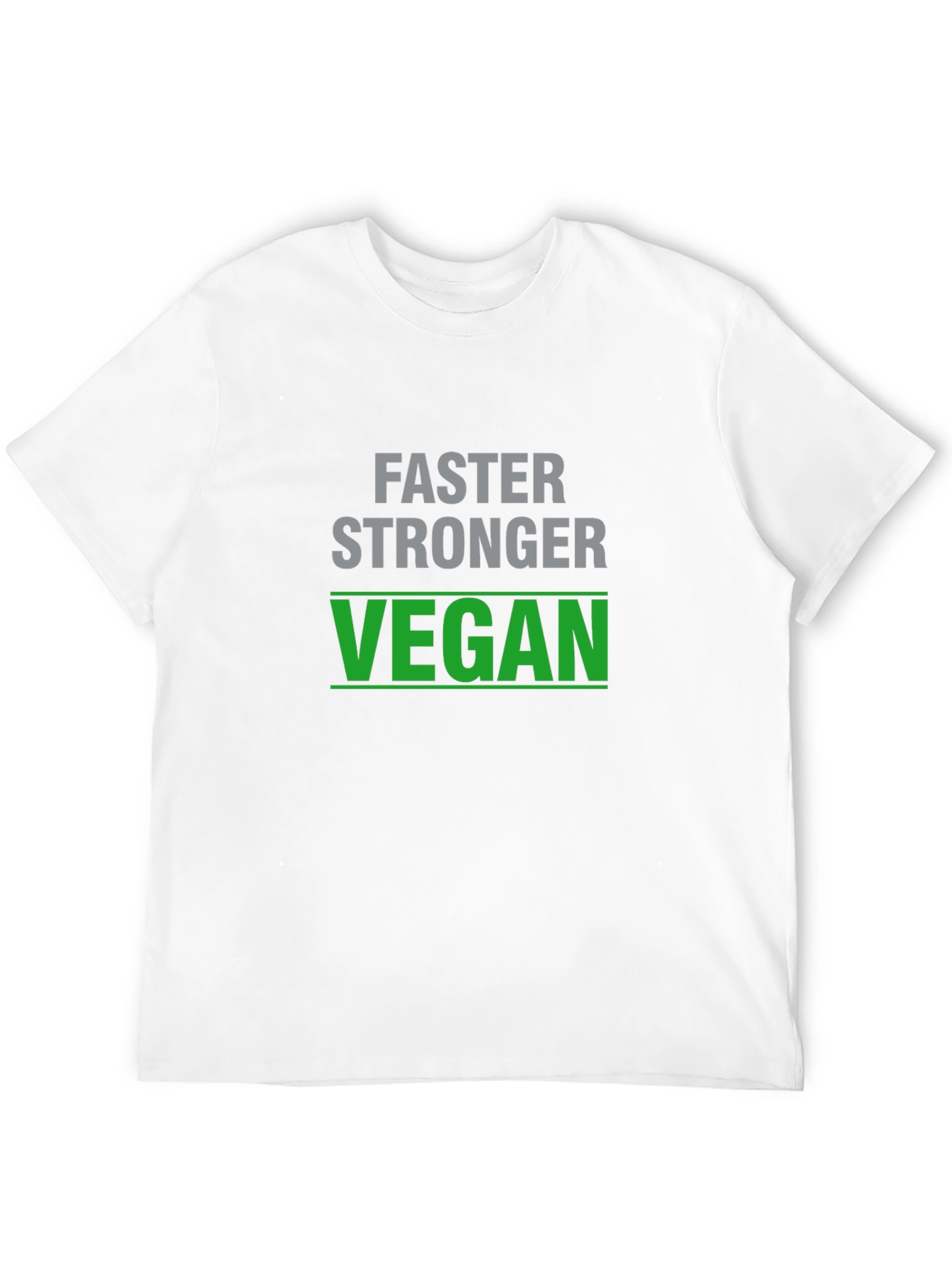 Faster Stronger Vegan T-Shirt - Black