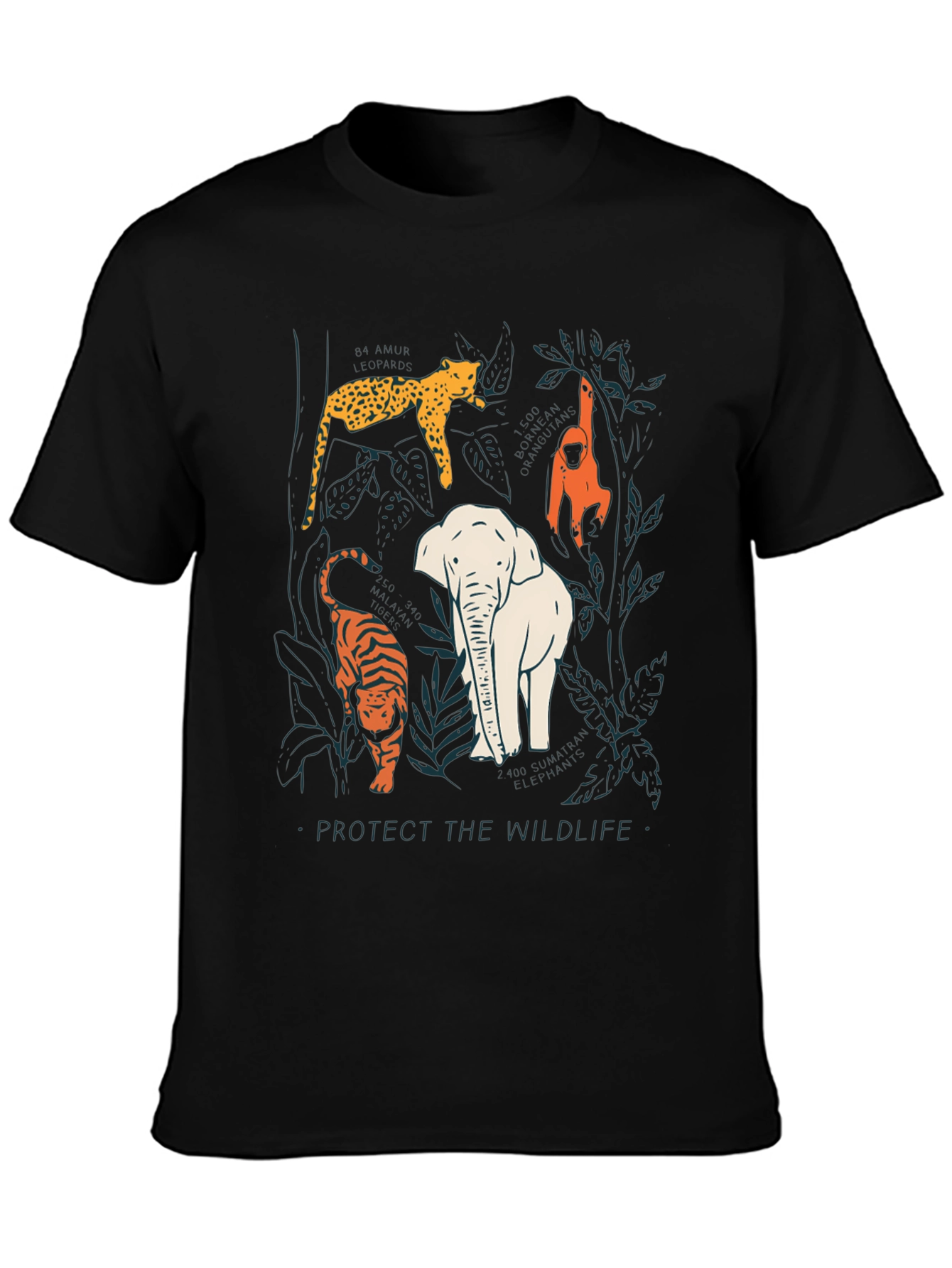 Protect Wildlife Graphic Tee - Black