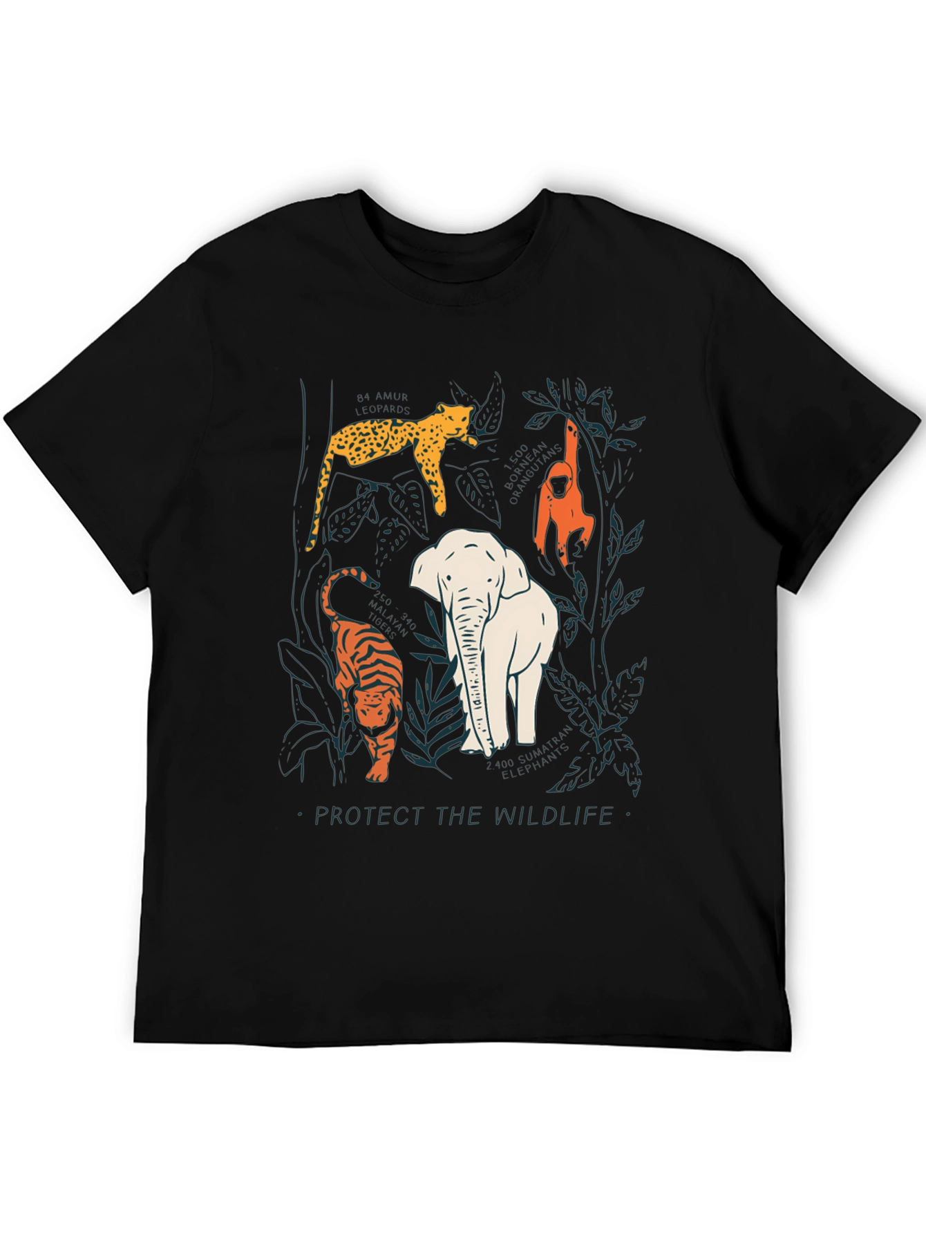 Protect Wildlife Graphic Tee - Black