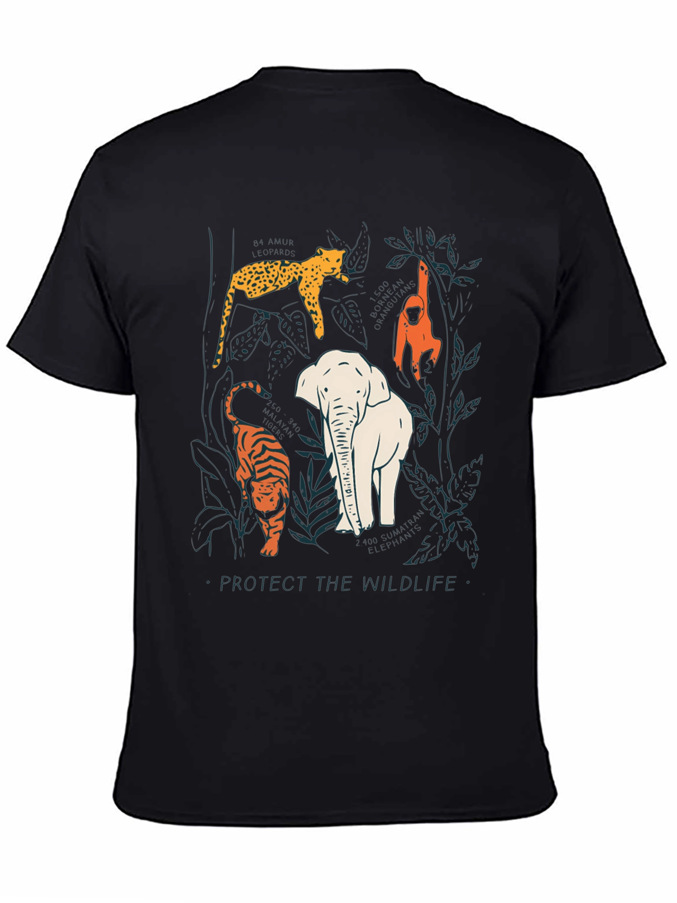 Protect Wildlife Graphic Tee - Black