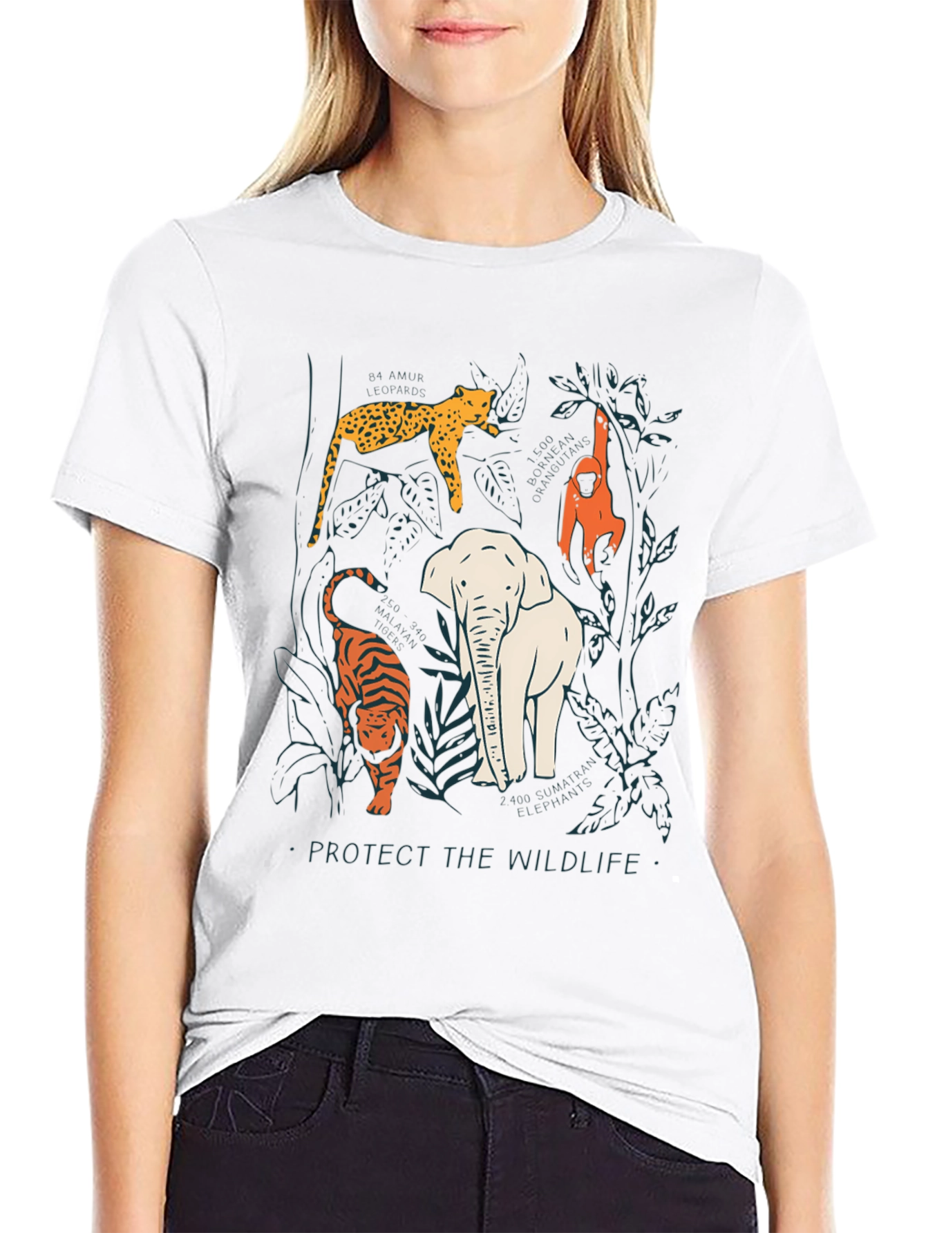 Protect Wildlife Graphic Tee - Black