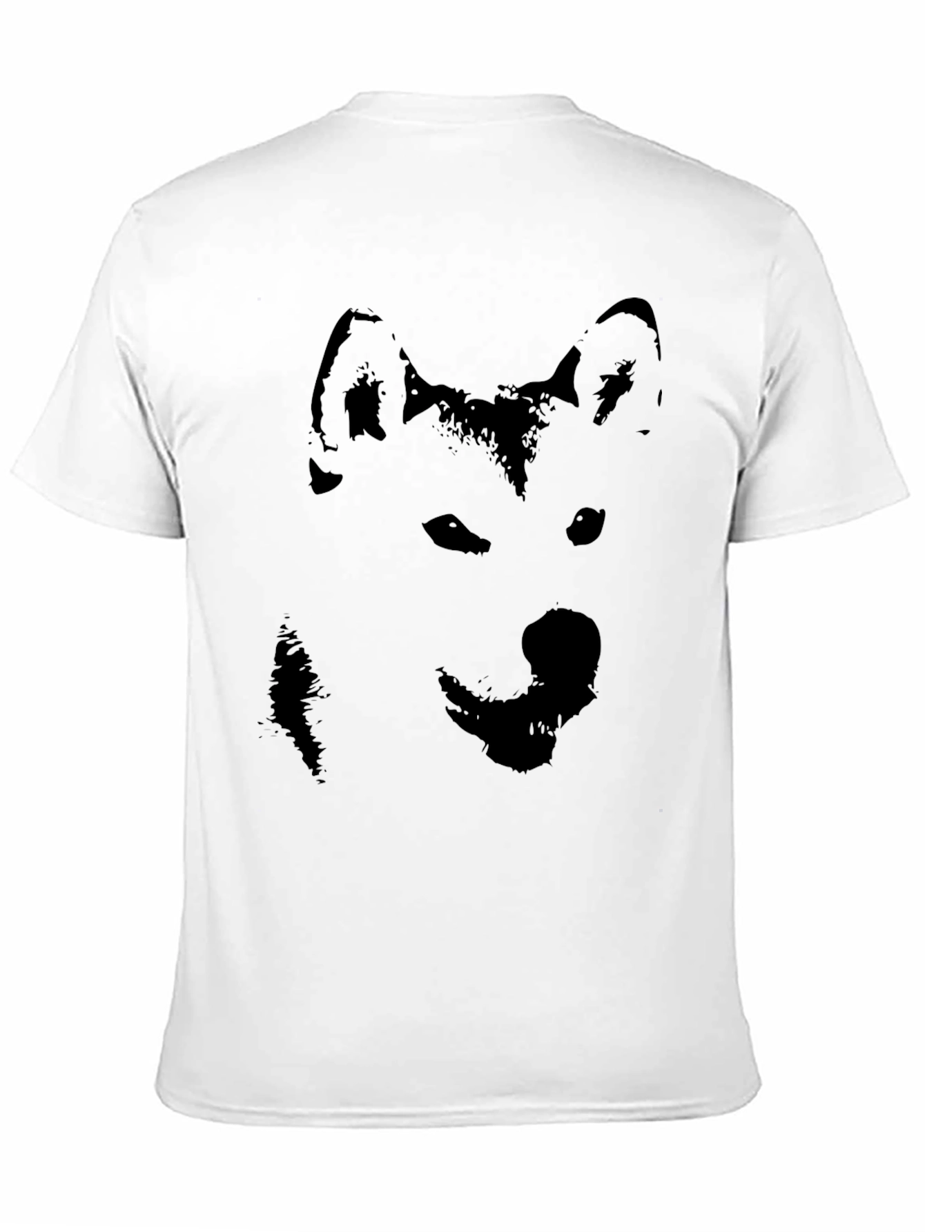 Black Husky Silhouette Graphic T-Shirt