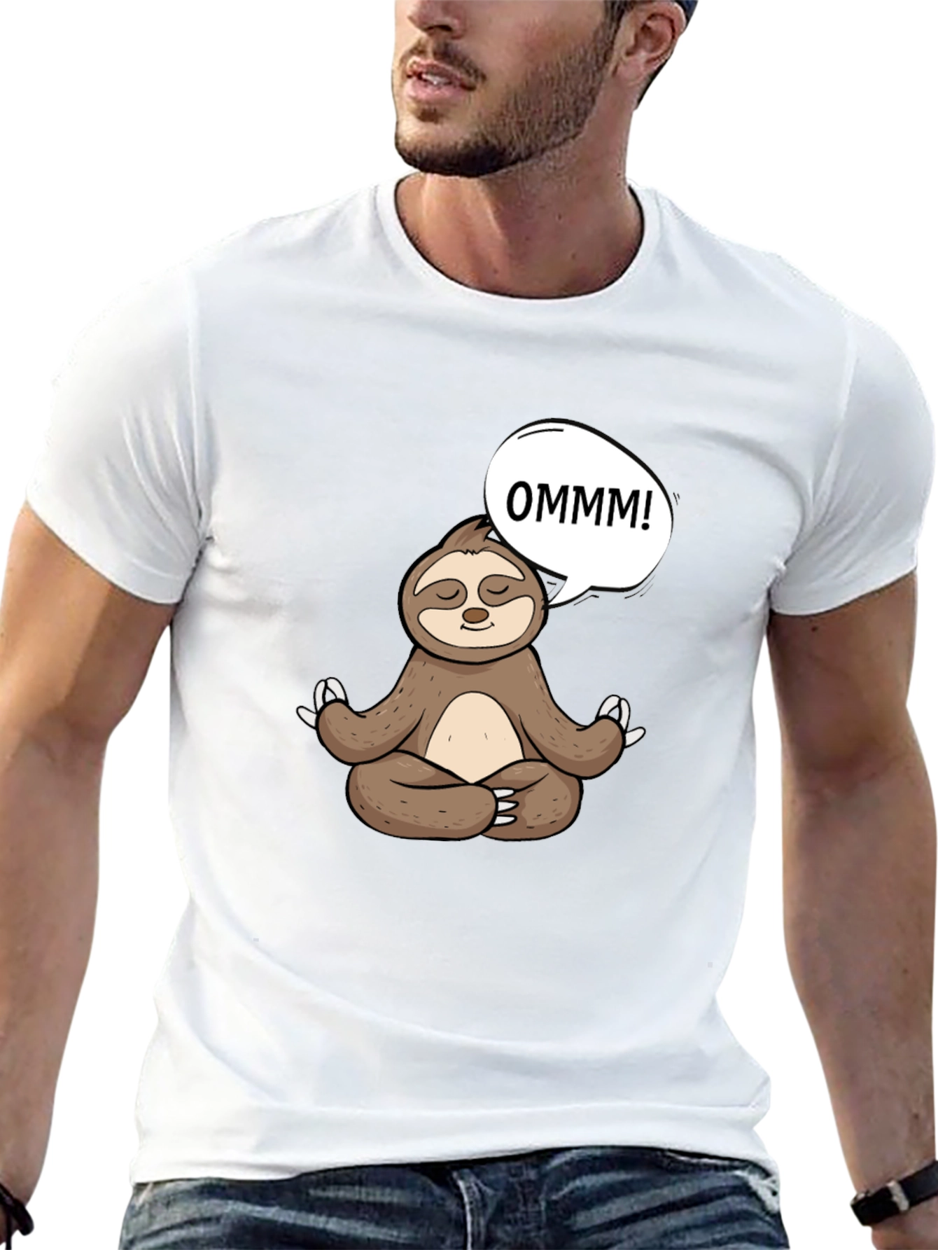 Meditating Sloth T-Shirt - OMMM