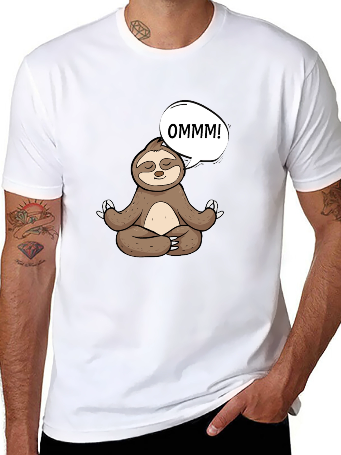 Meditating Sloth T-Shirt - OMMM