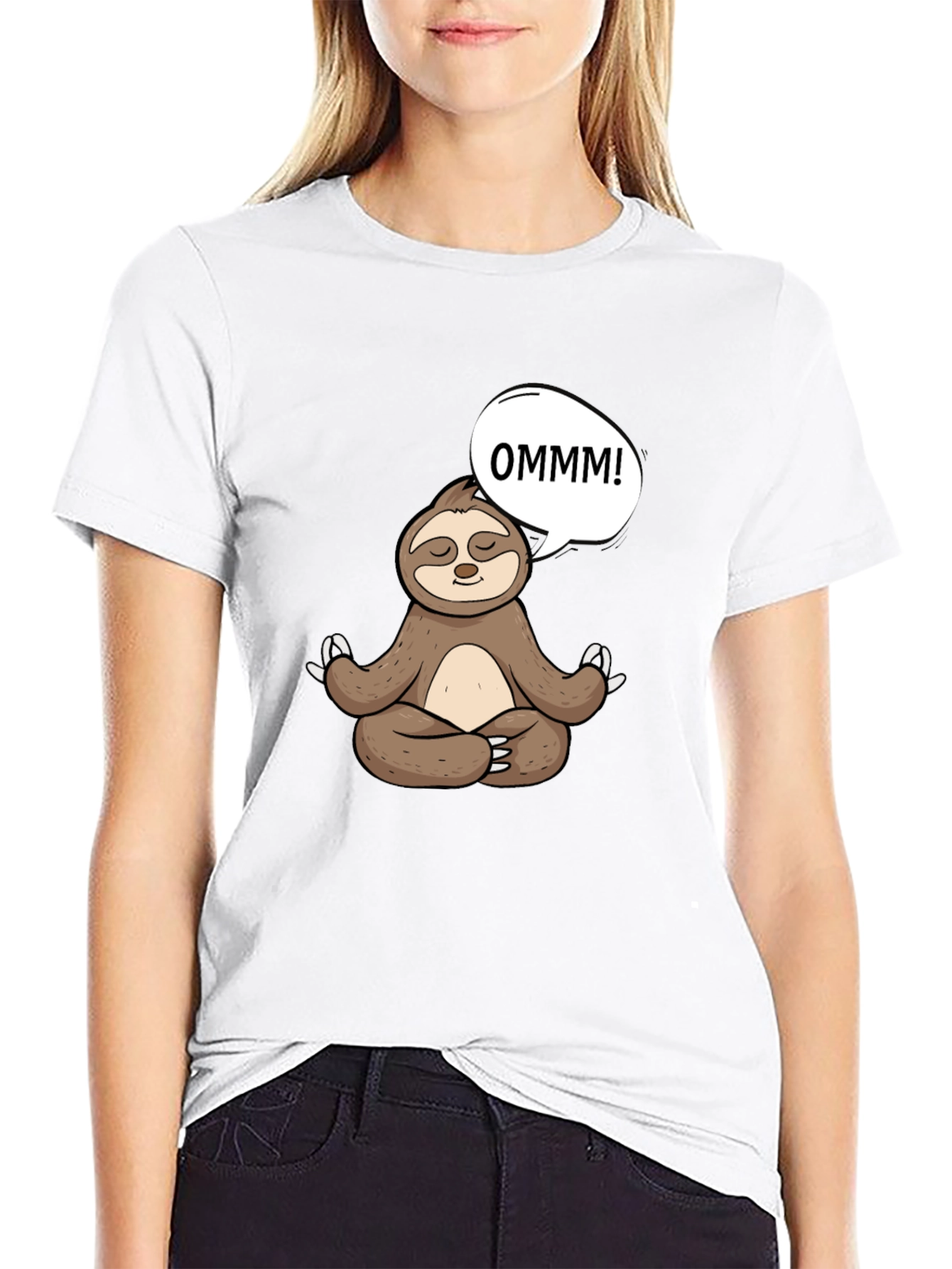 Meditating Sloth T-Shirt - OMMM
