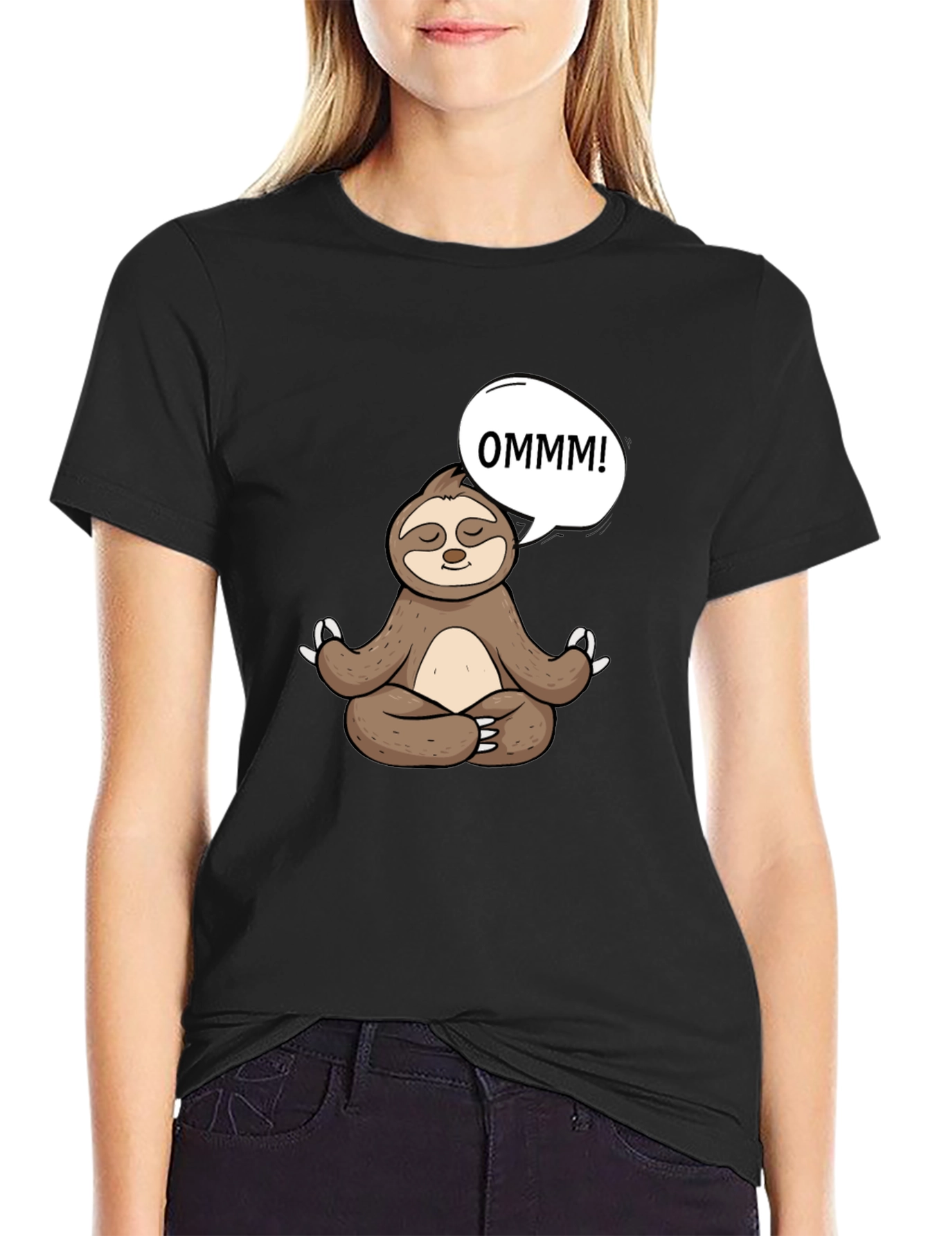 Meditating Sloth T-Shirt - OMMM