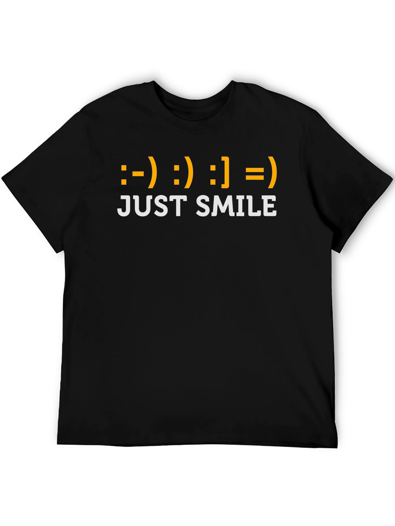 Just Smile T-Shirt - Emoticon Graphic Tee