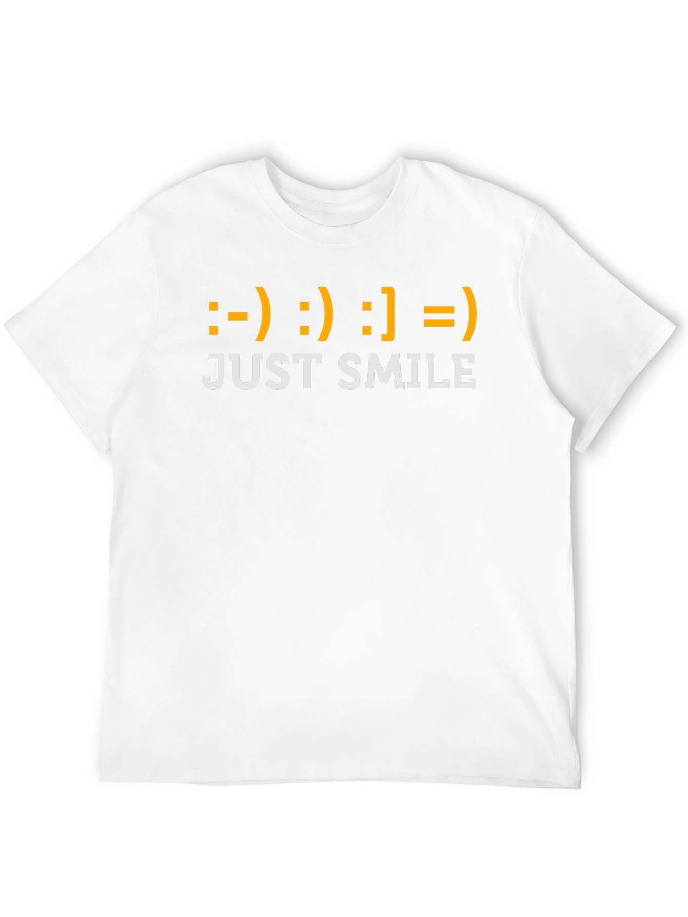 Just Smile T-Shirt - Emoticon Graphic Tee