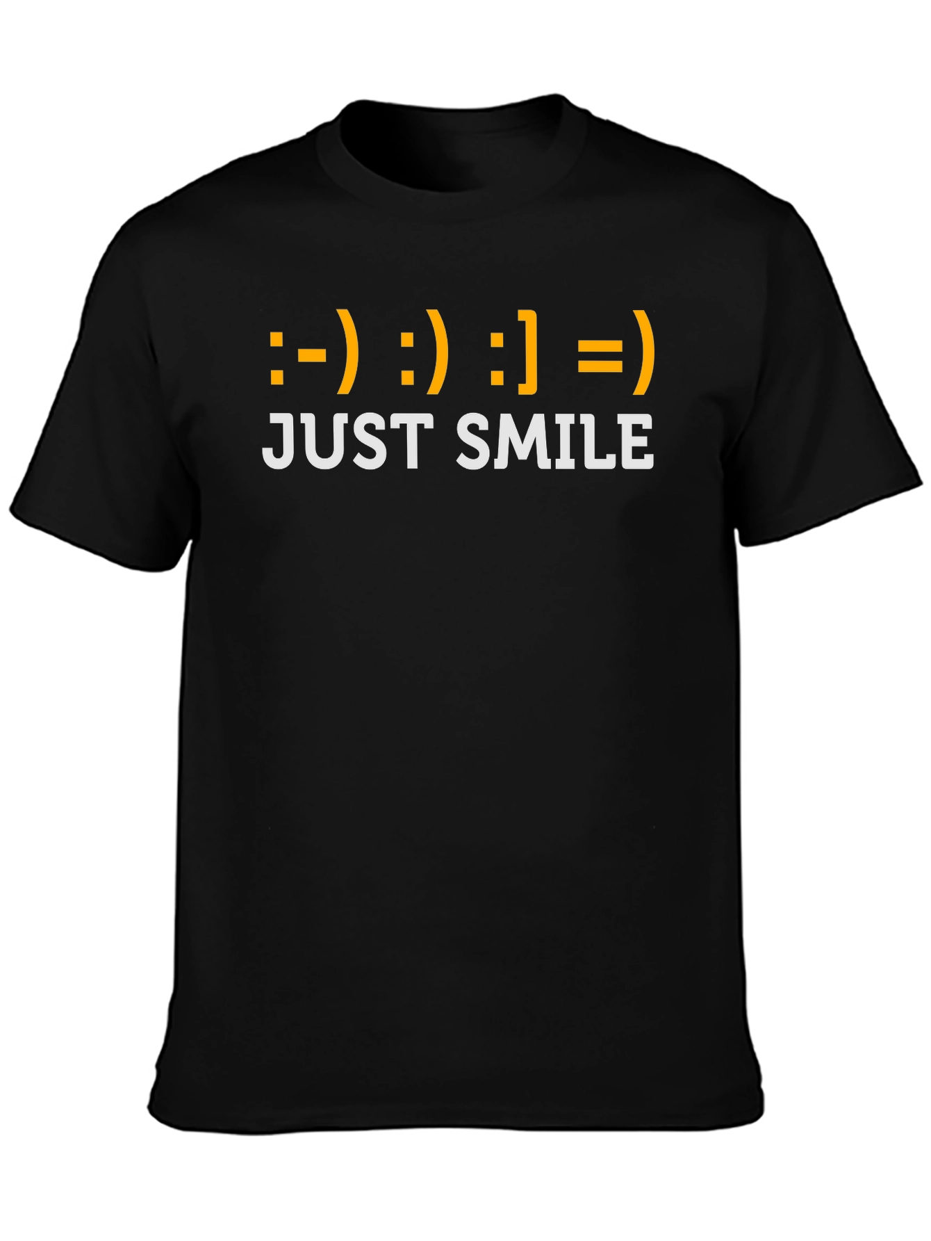 Just Smile T-Shirt - Emoticon Graphic Tee