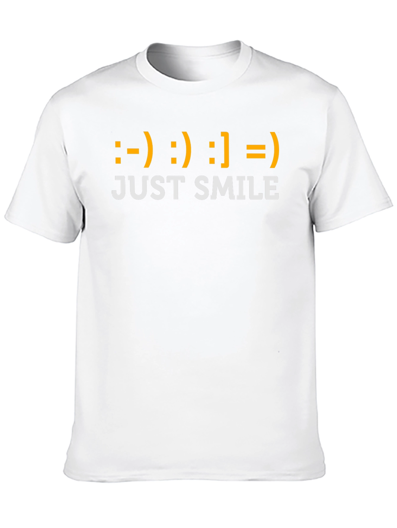 Just Smile T-Shirt - Emoticon Graphic Tee
