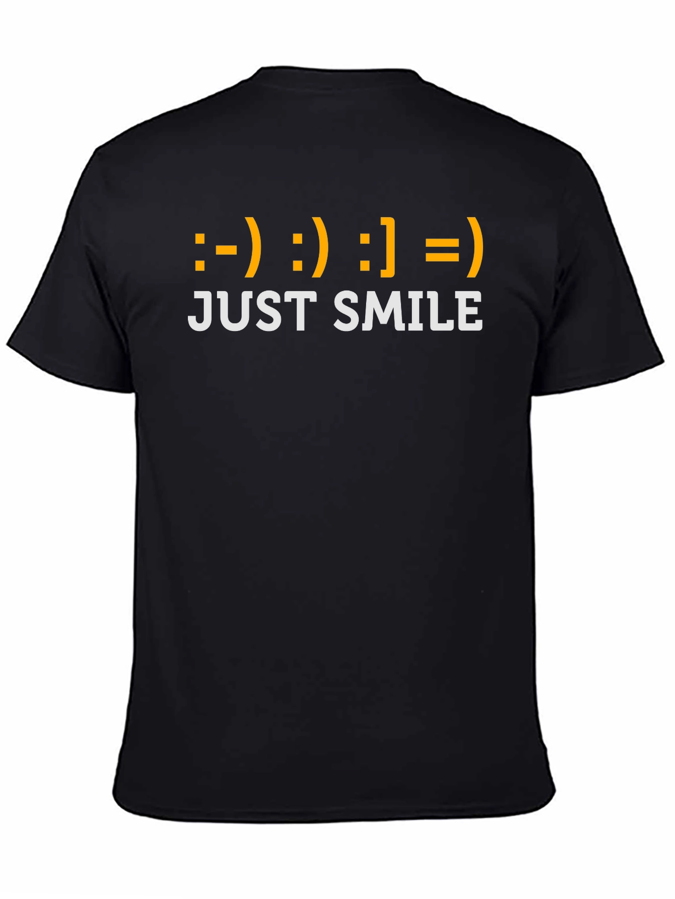 Just Smile T-Shirt - Emoticon Graphic Tee