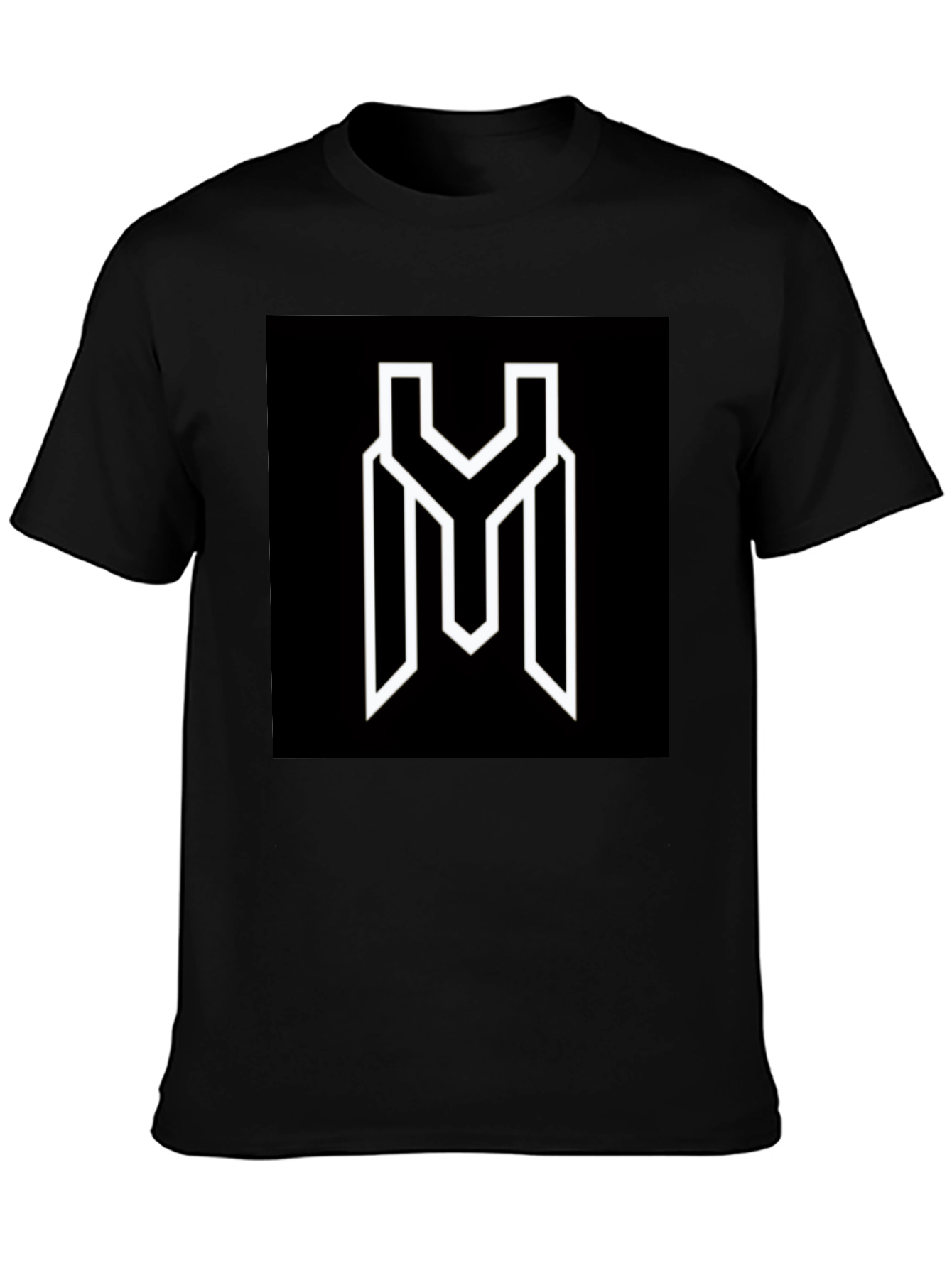 Modern Graphic Tee - Black YM Logo Shirt