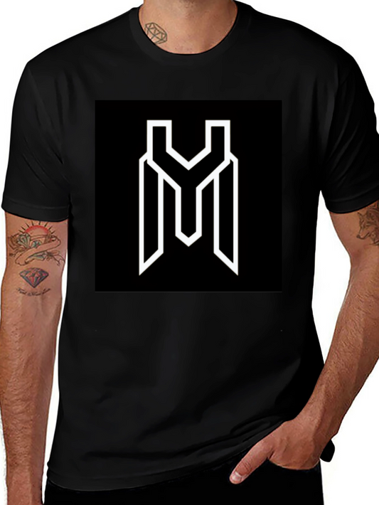 Modern Graphic Tee - Black YM Logo Shirt