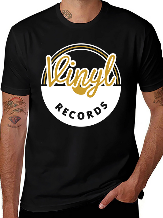 Vinyl Records Graphic Tee - Retro Music Lover Shirt
