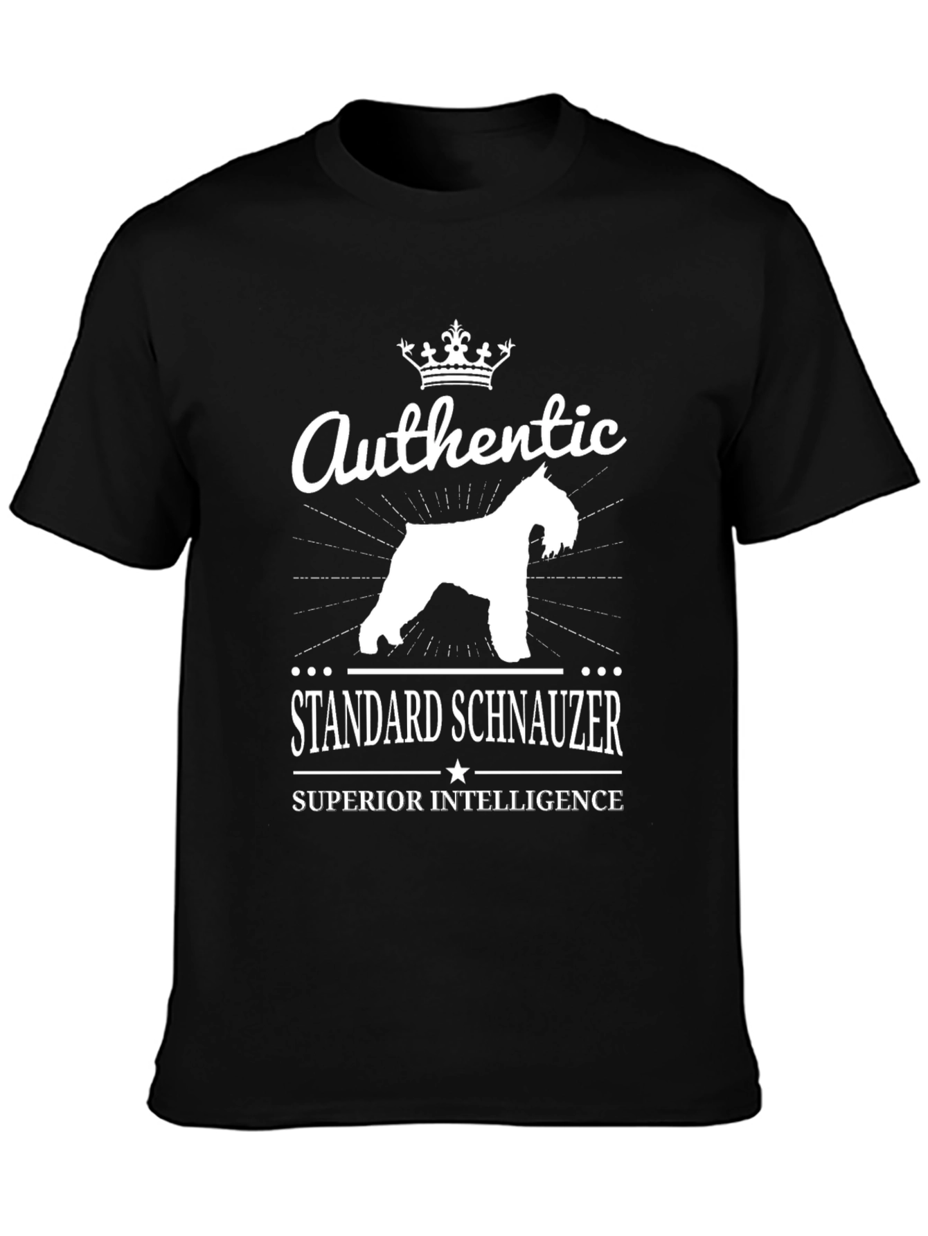 Authentic Standard Schnauzer Superior Intelligence T-Shirt