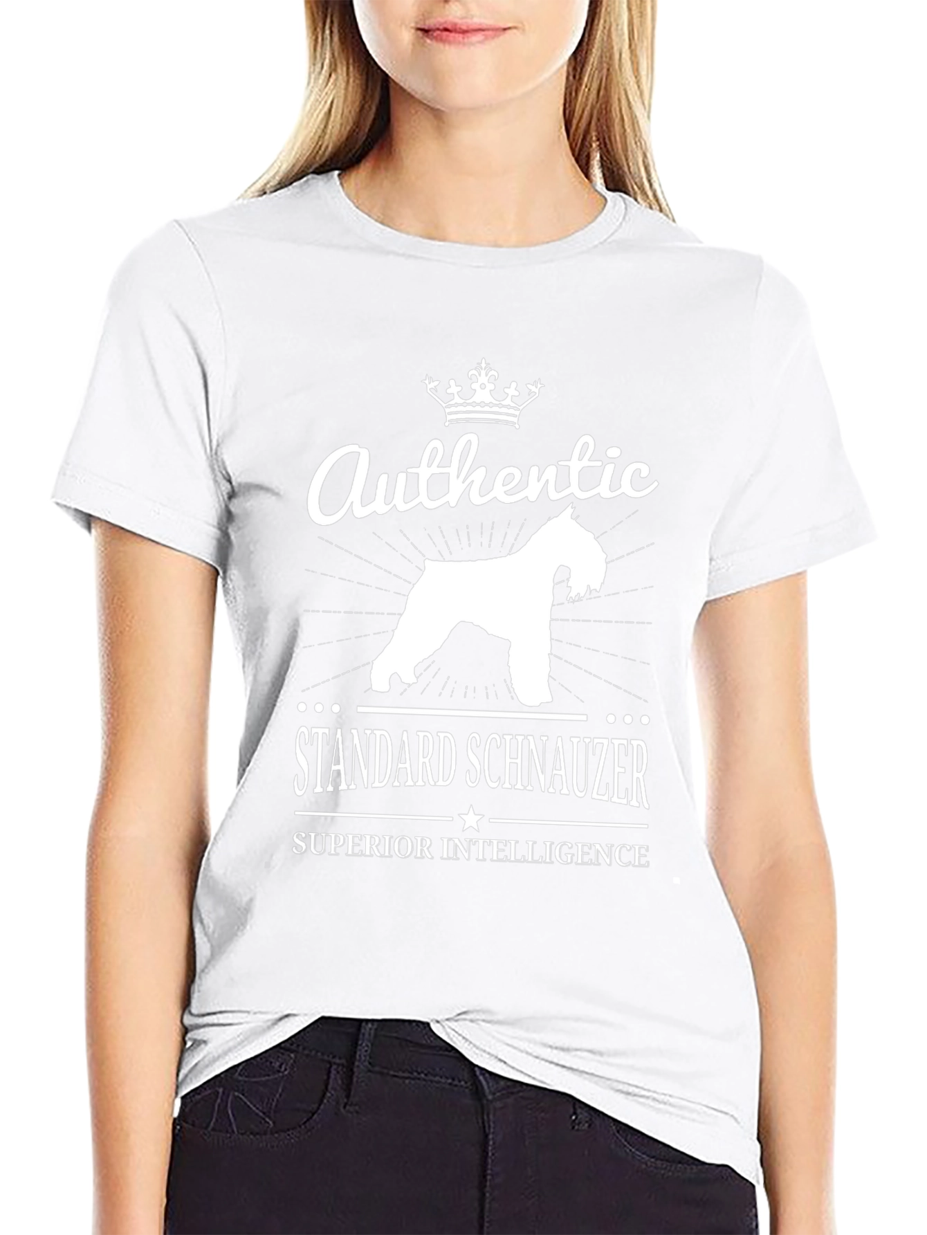 Authentic Standard Schnauzer Superior Intelligence T-Shirt