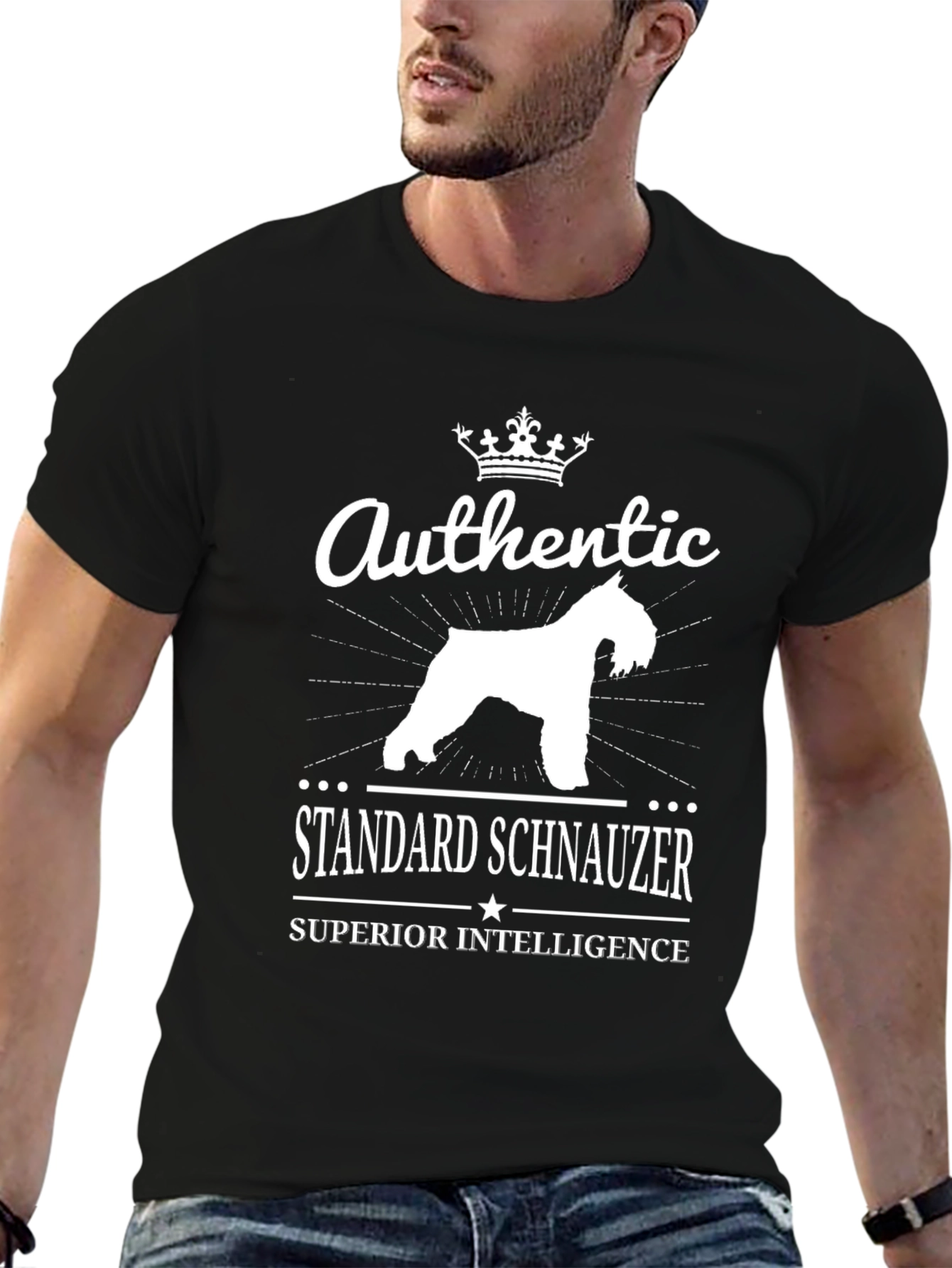 Authentic Standard Schnauzer Superior Intelligence T-Shirt