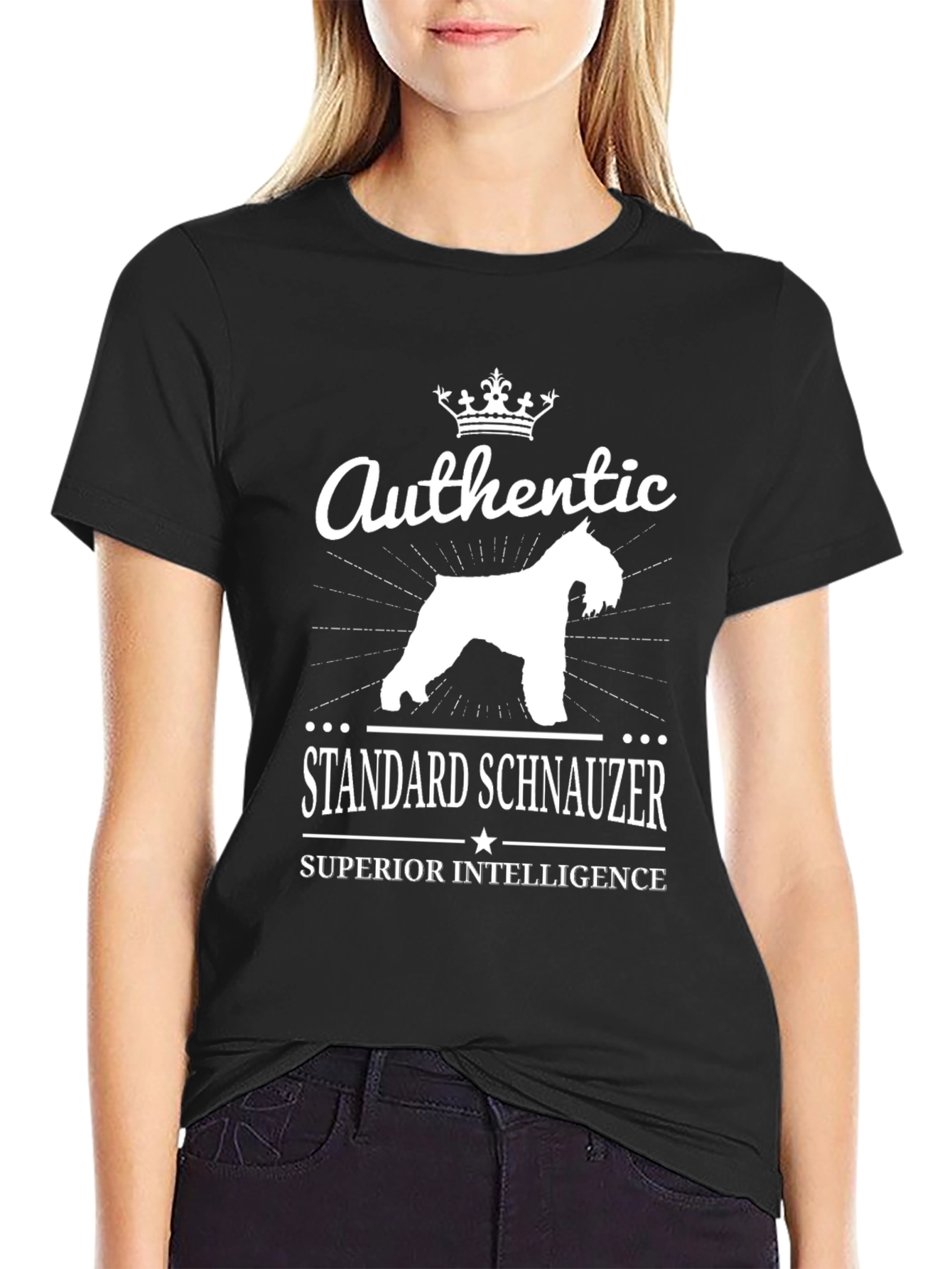 Authentic Standard Schnauzer Superior Intelligence T-Shirt